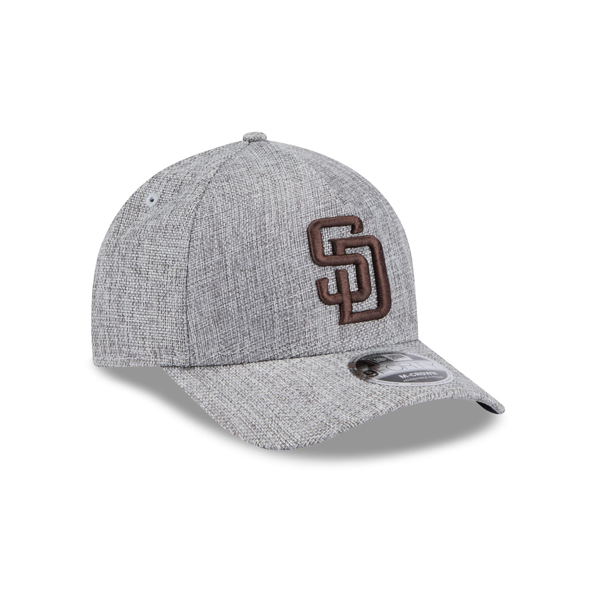 San Diego Padres Cotton Weave Gray 9FORTY M-Crown A-Frame Snapback Hat - Image 3