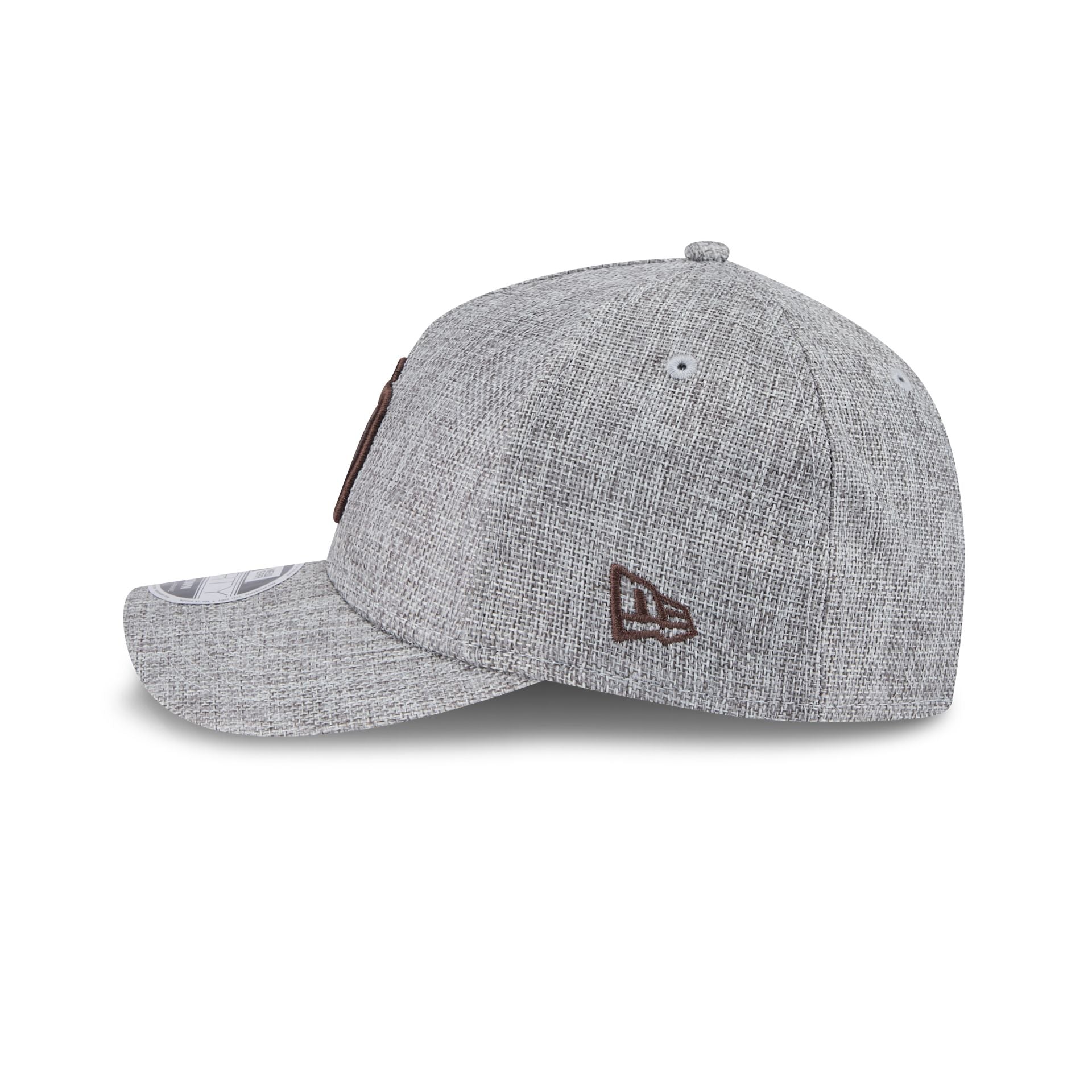 San Diego Padres Cotton Weave Gray 9FORTY M-Crown A-Frame Snapback Hat - Image 4