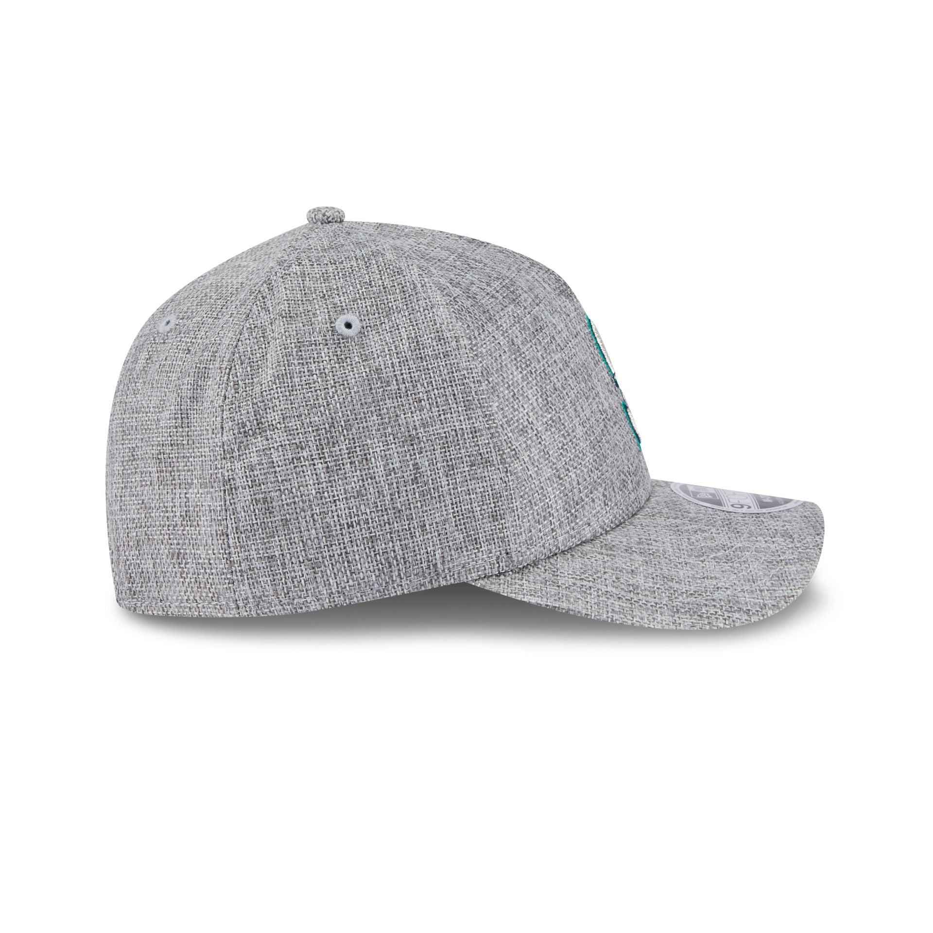 Seattle Mariners Cotton Weave Gray 9FORTY M-Crown A-Frame Snapback Hat - Image 5
