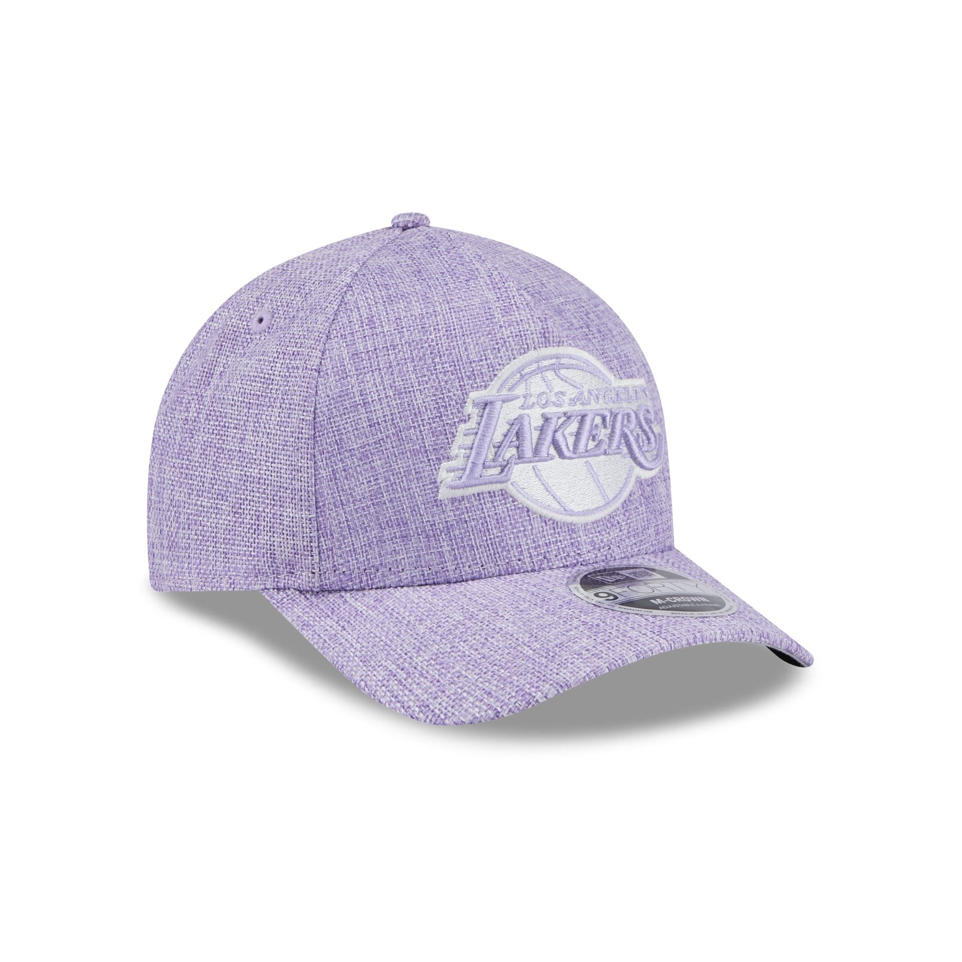 Los Angeles Lakers Cotton Weave Purple 9FORTY M-Crown A-Frame Snapback Hat - Image 3