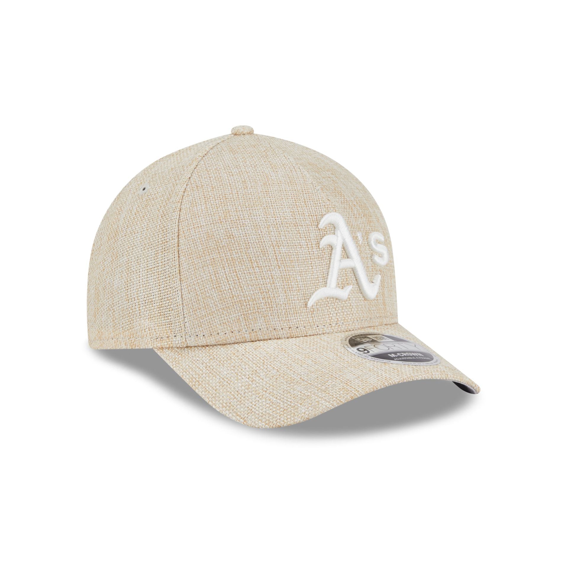 Athletics Cotton Weave Stone 9FORTY M-Crown A-Frame Snapback Hat - Image 3