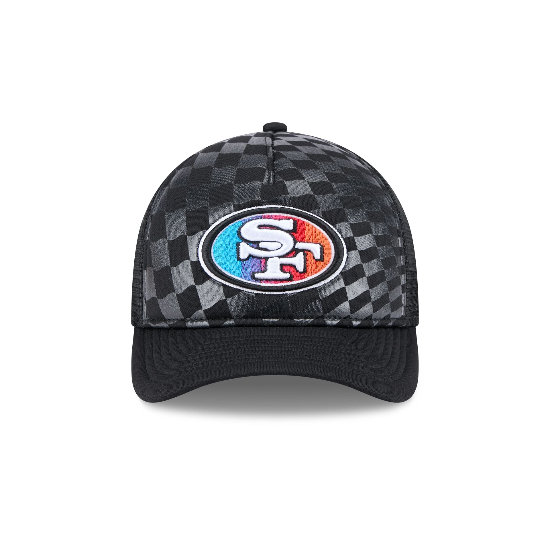 San Francisco 49ers Gradient Raceway 9FORTY M-Crown A-Frame Trucker Hat - Image 2