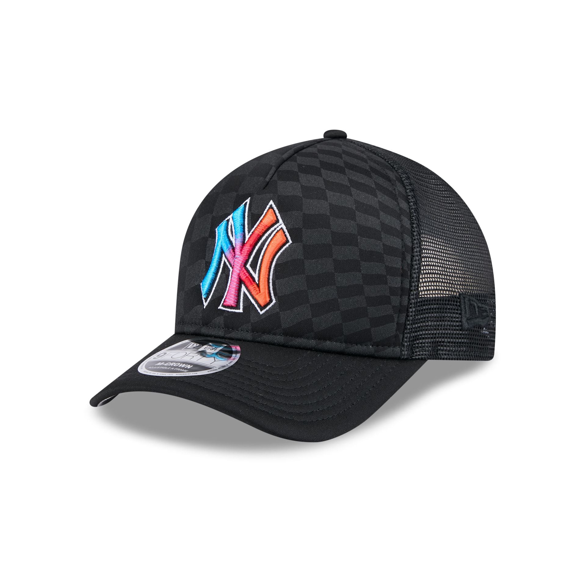New York Yankees Gradient Raceway 9FORTY M-Crown A-Frame Trucker Hat