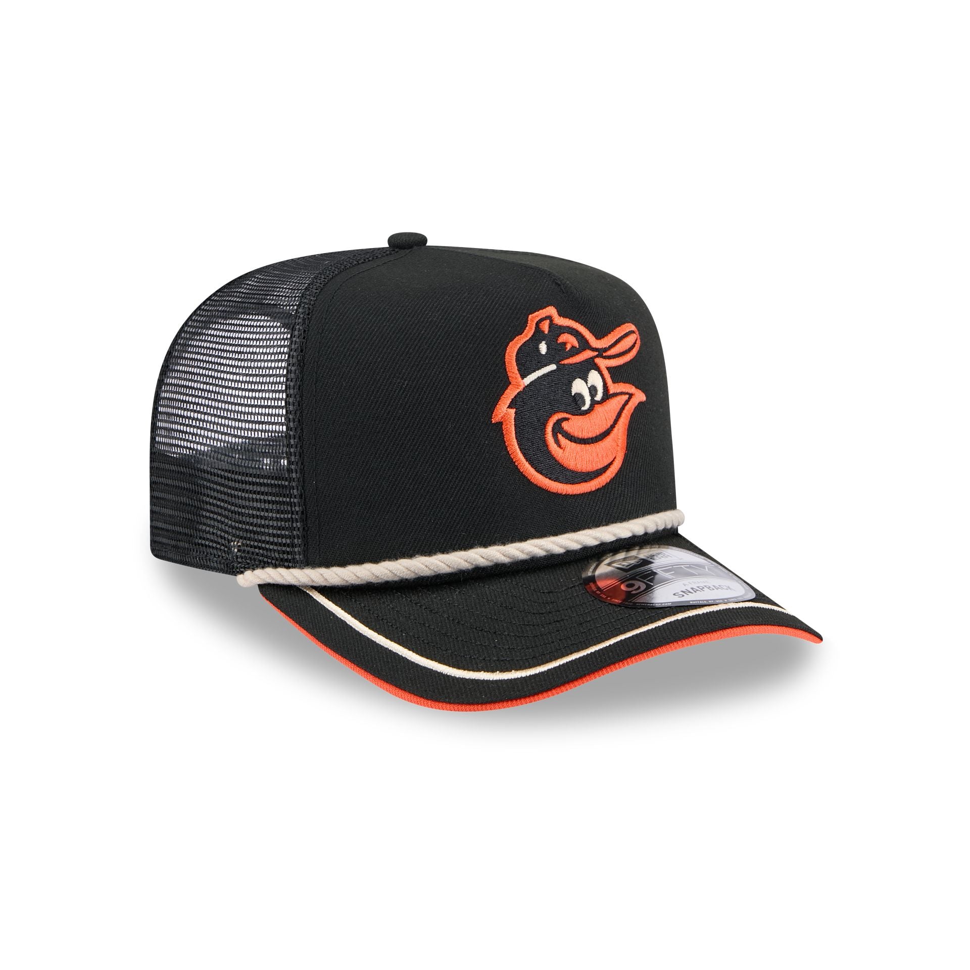 Baltimore Orioles Vintage Team Rope 9FIFTY A-Frame Trucker - Image 3