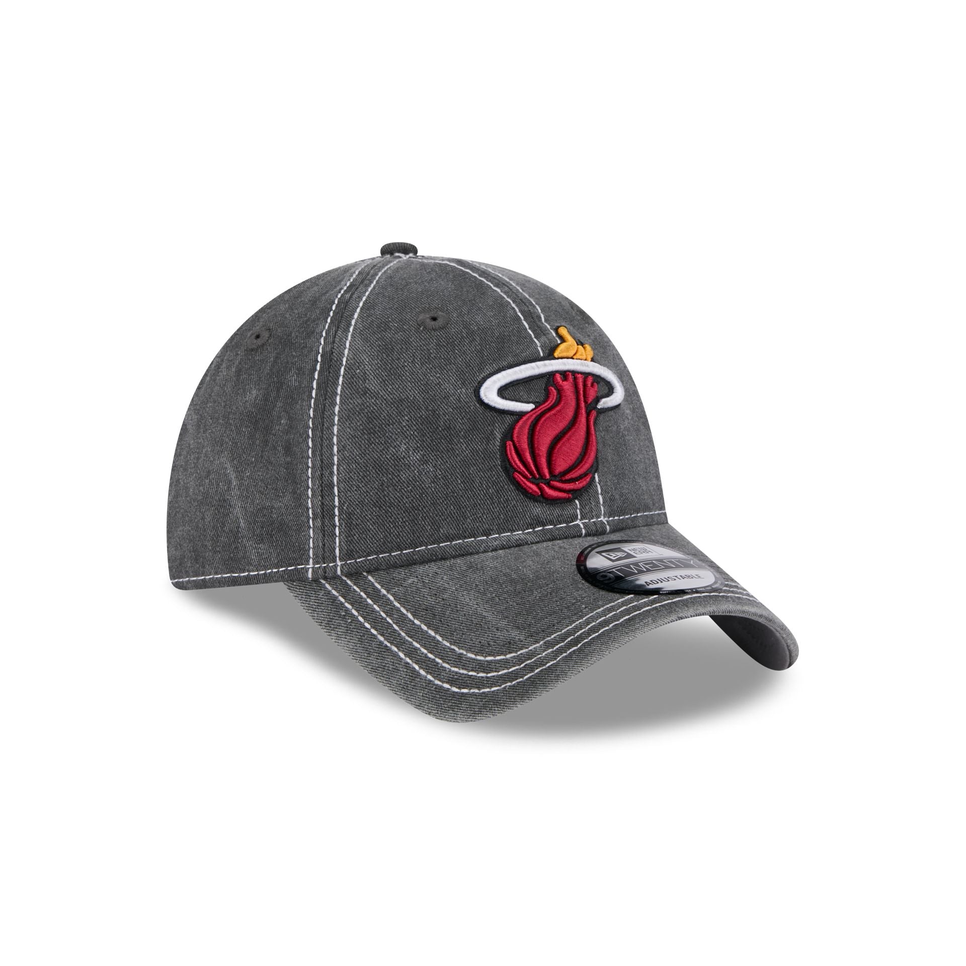 Miami Heat Washed Contrast 9TWENTY Adjustable Hat - Image 3