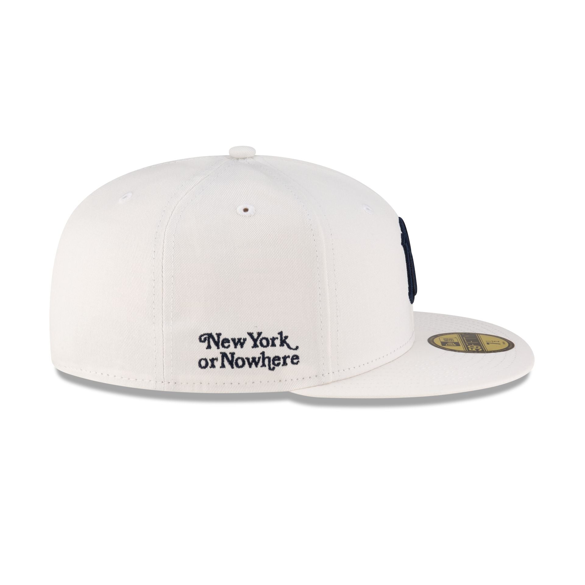 New York or Nowhere x New York Yankees White Logo 59FIFTY Fitted Hat - Image 4