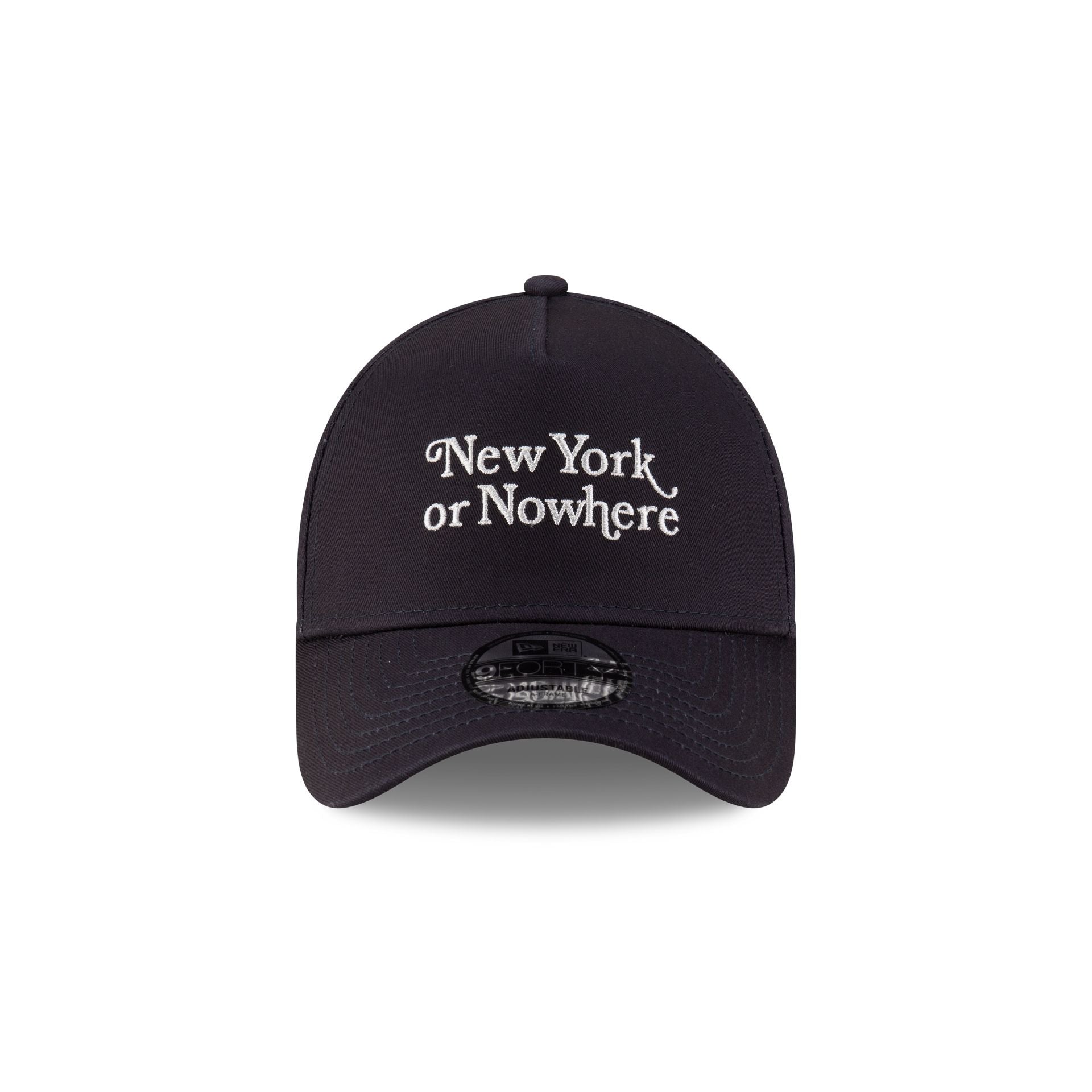 New York or Nowhere x New York Yankees Navy Wordmark 9FORTY A-Frame Snapback Hat - Image 2