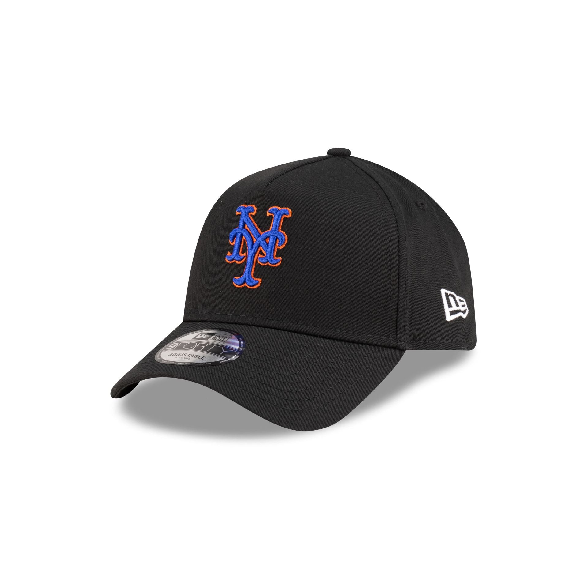 New York or Nowhere x New York Mets Black 9FORTY A-Frame Snapback Hat - Image 3