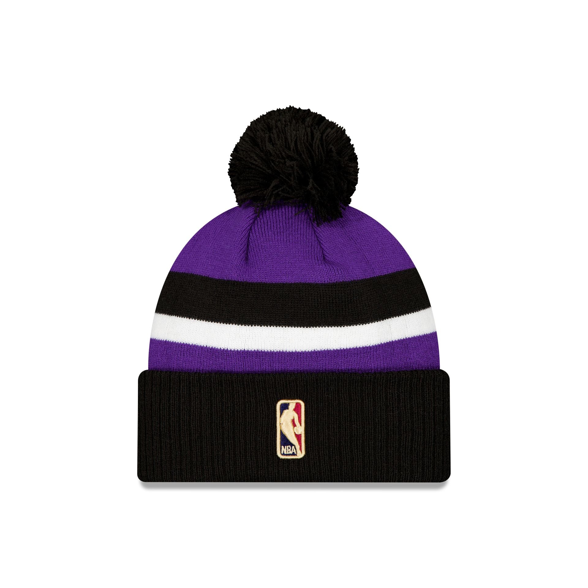 Sacramento Kings Classic Edition Black Pom Knit Hat - Image 2