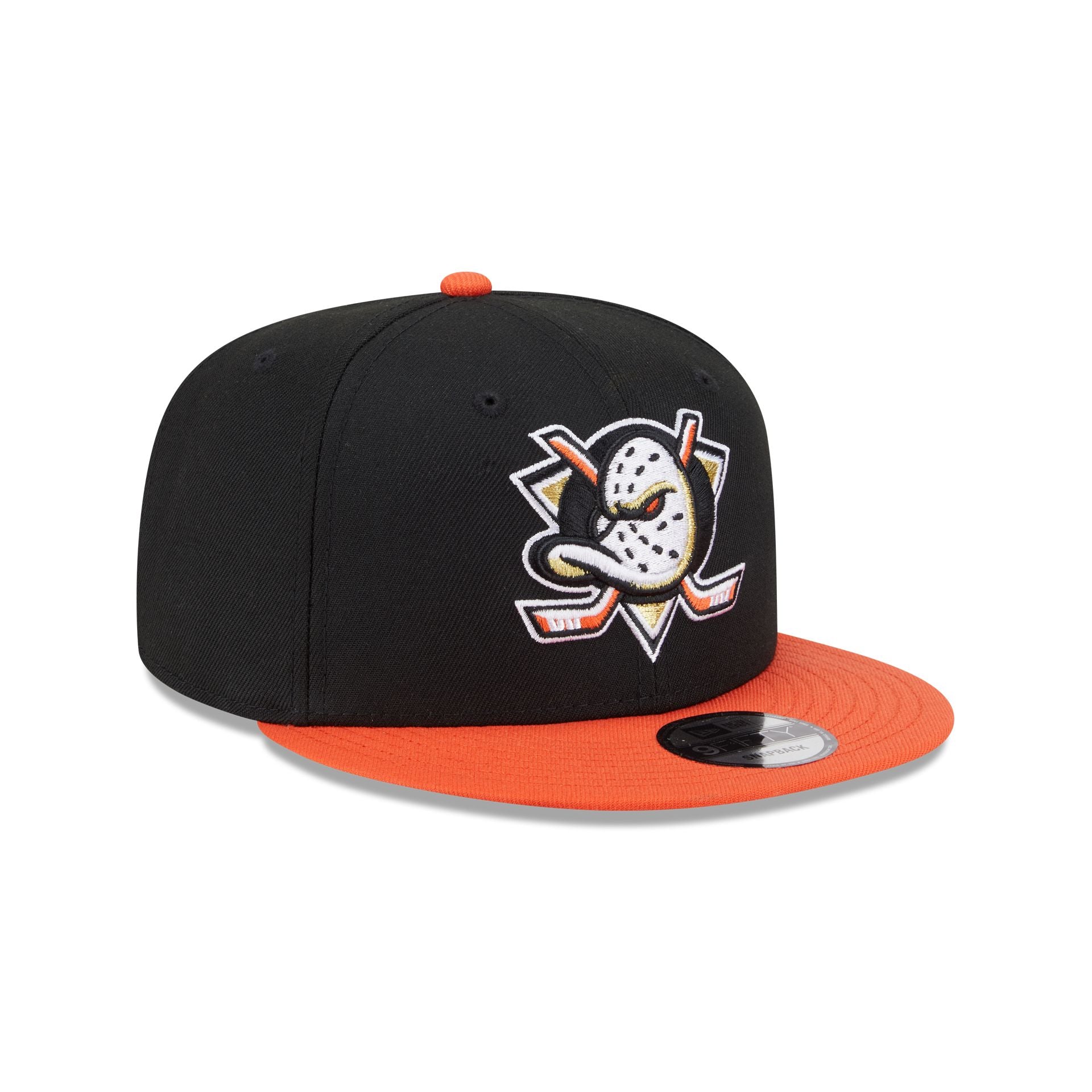 Anaheim Ducks Black 9FIFTY Snapback Hat - Image 3