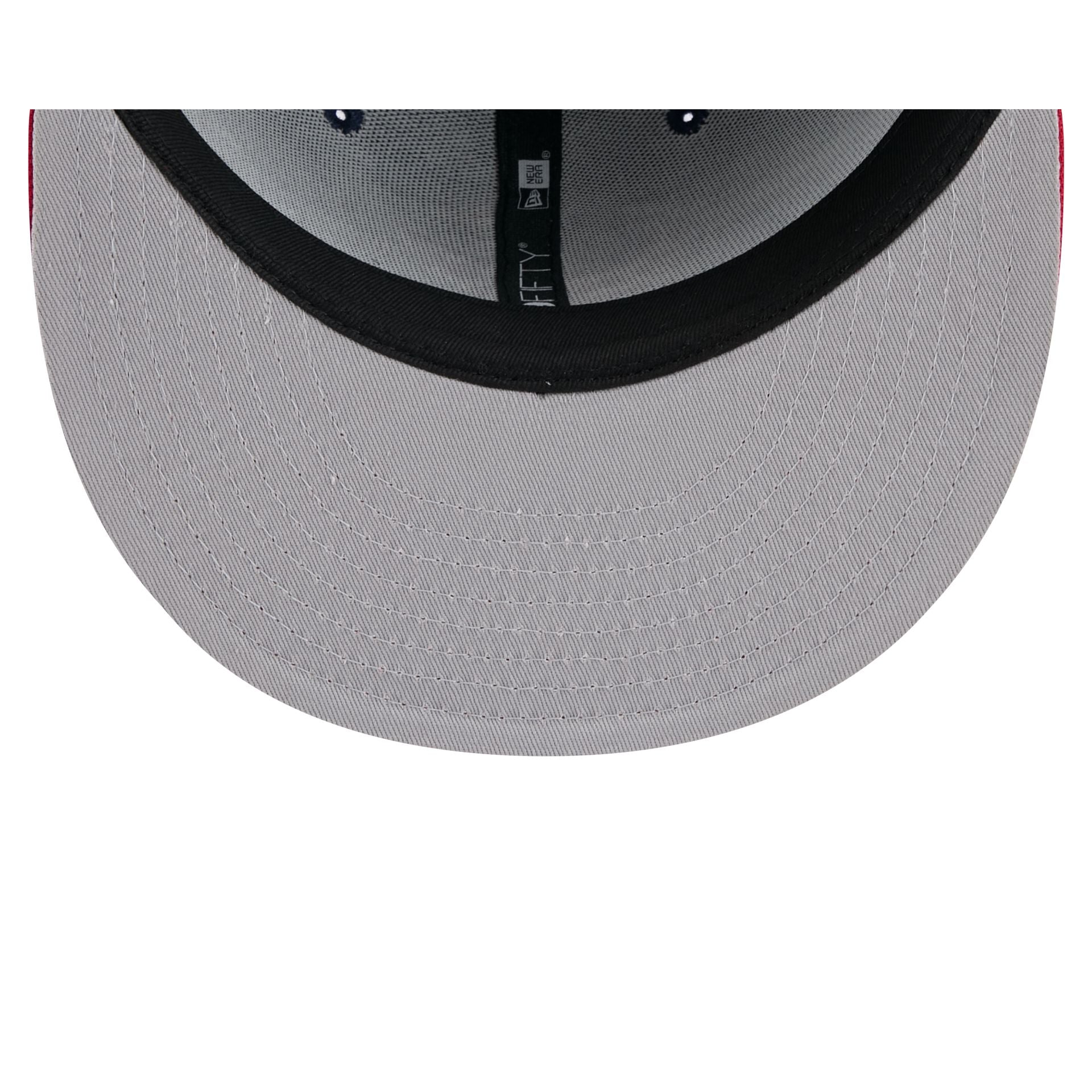 Columbus Blue Jackets Red Visor 9FIFTY Snapback Hat - Image 7