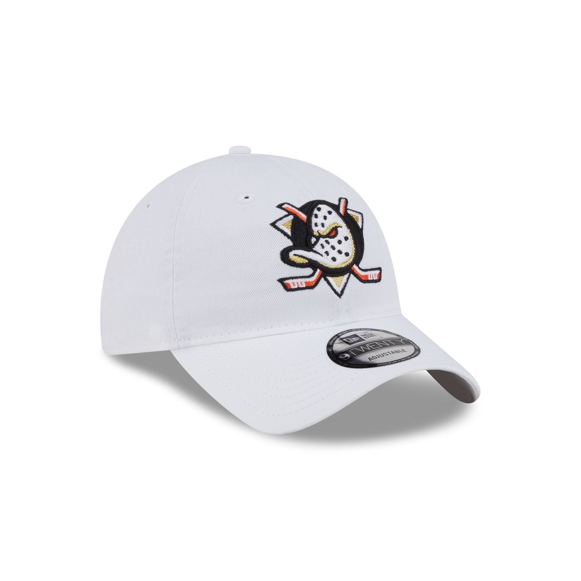 Anaheim Ducks White 9TWENTY Adjustable Hat - Image 3