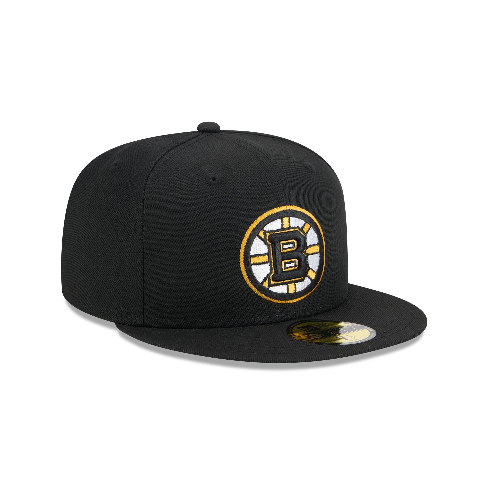 Boston Bruins Rear Wordmark 59FIFTY Fitted Hat - Image 3