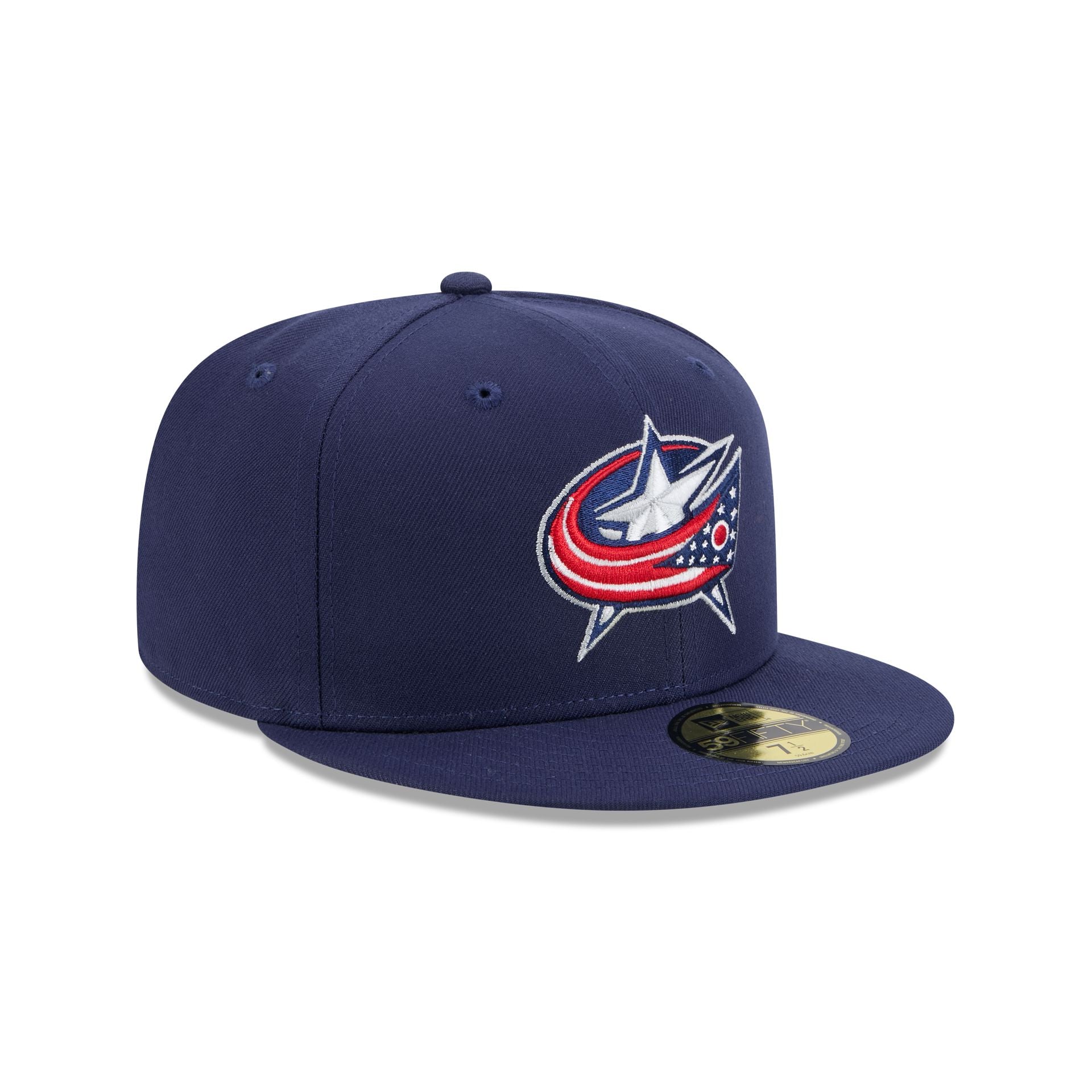 Columbus Blue Jackets Rear Wordmark 59FIFTY Fitted Hat - Image 3