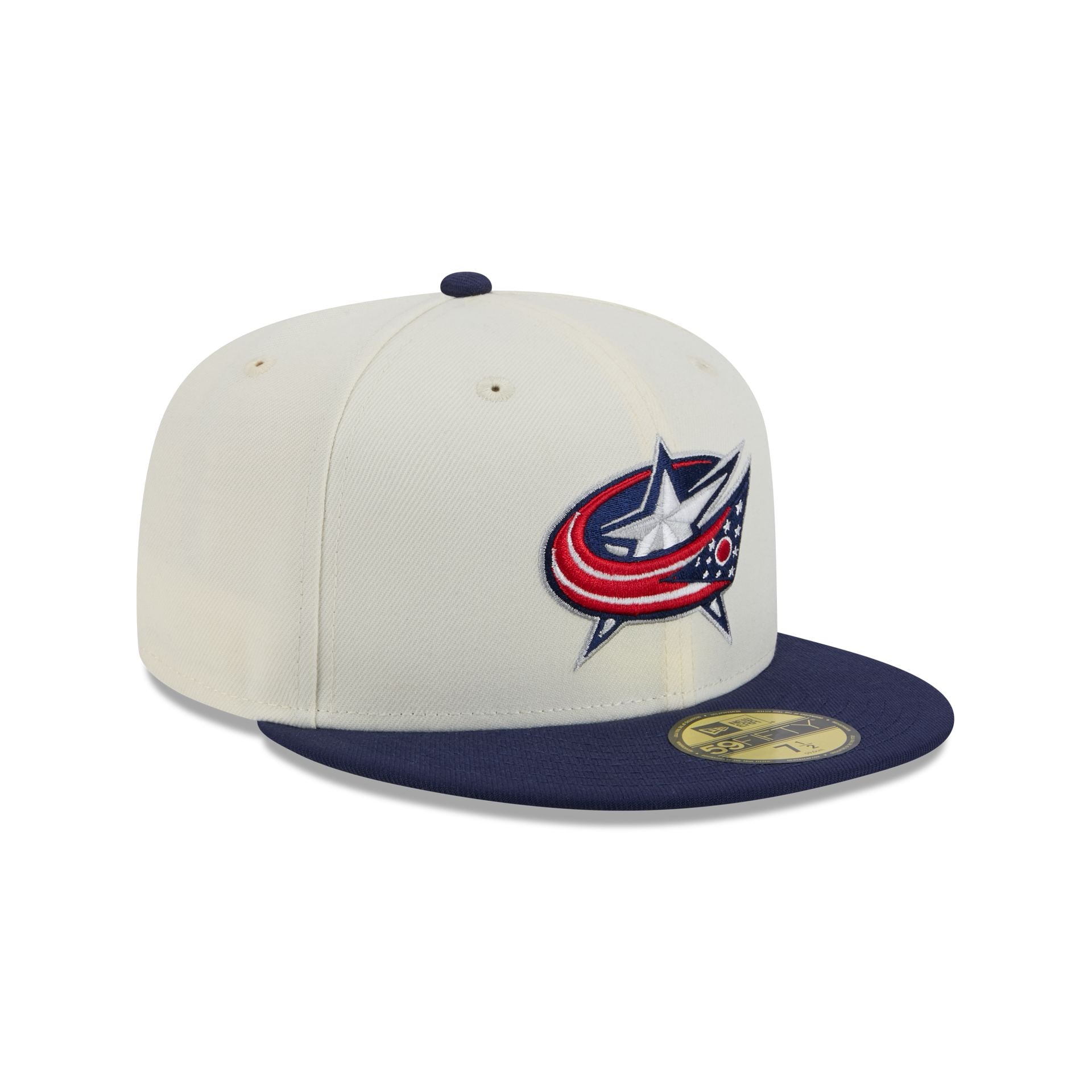 Columbus Blue Jackets Chrome White 59FIFTY Fitted Hat - Image 3