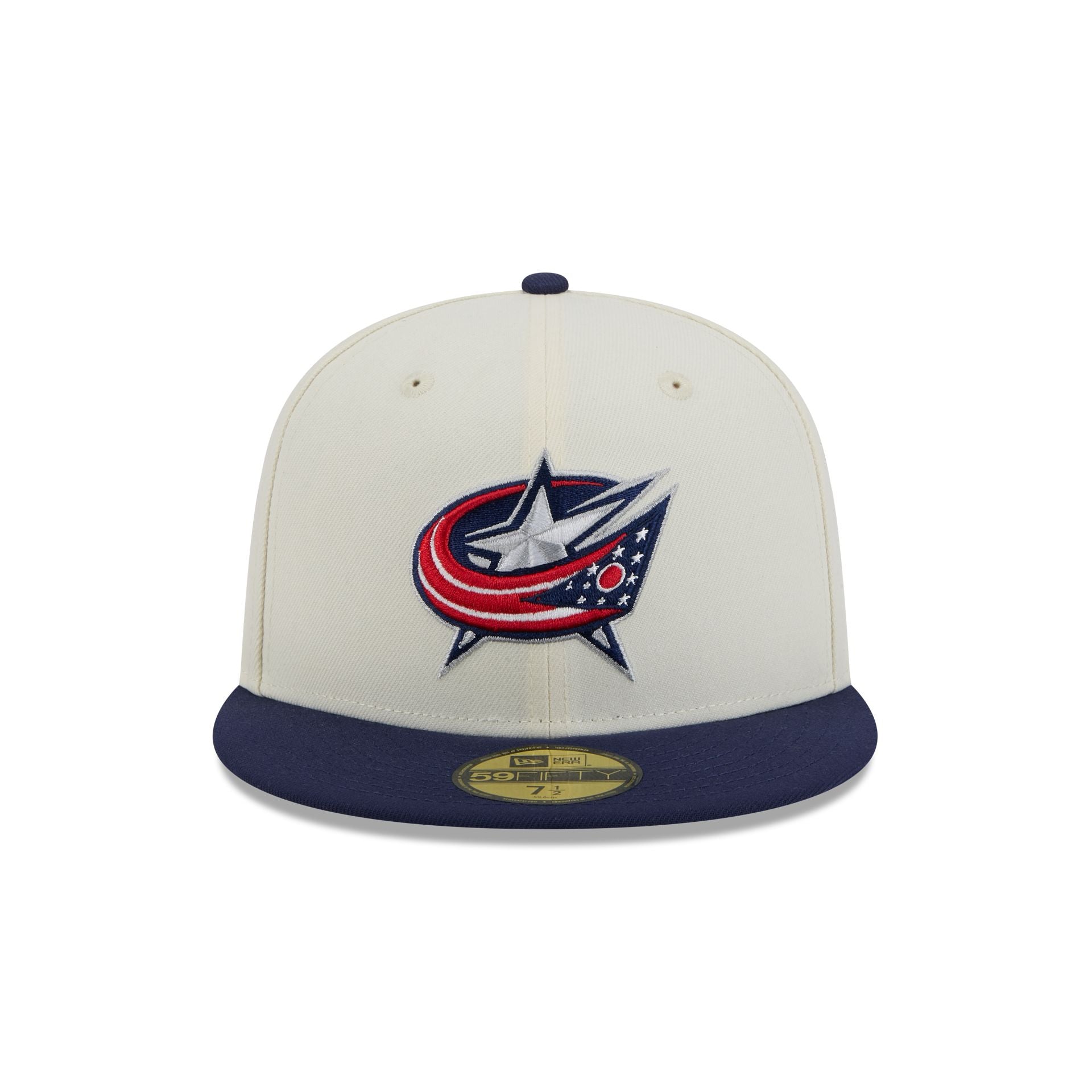 Columbus Blue Jackets Chrome White 59FIFTY Fitted Hat - Image 2