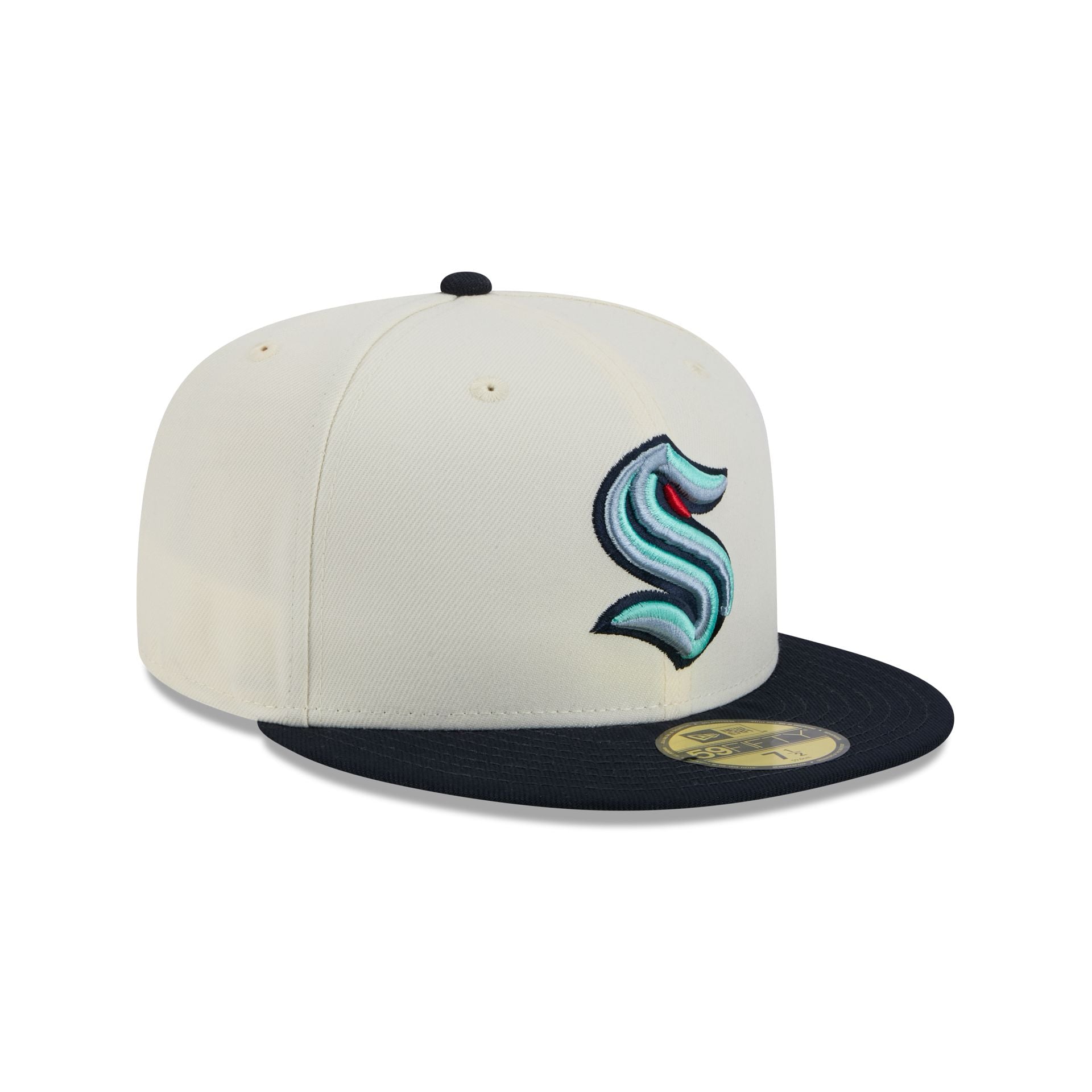 Seattle Kraken Chrome White 59FIFTY Fitted Hat - Image 3