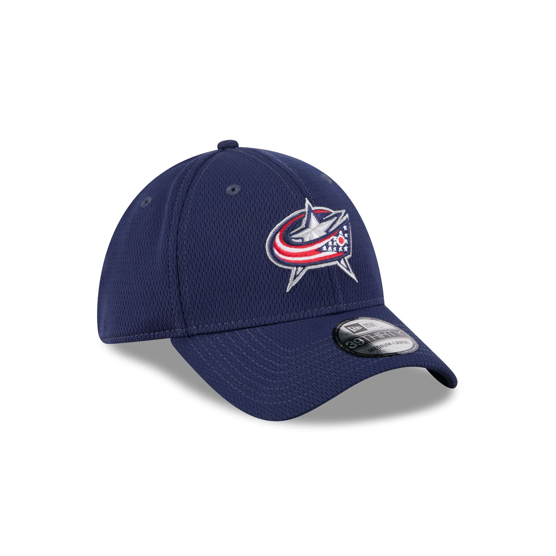 Columbus Blue Jackets Navy 39THIRTY Stretch Fit Hat - Image 3