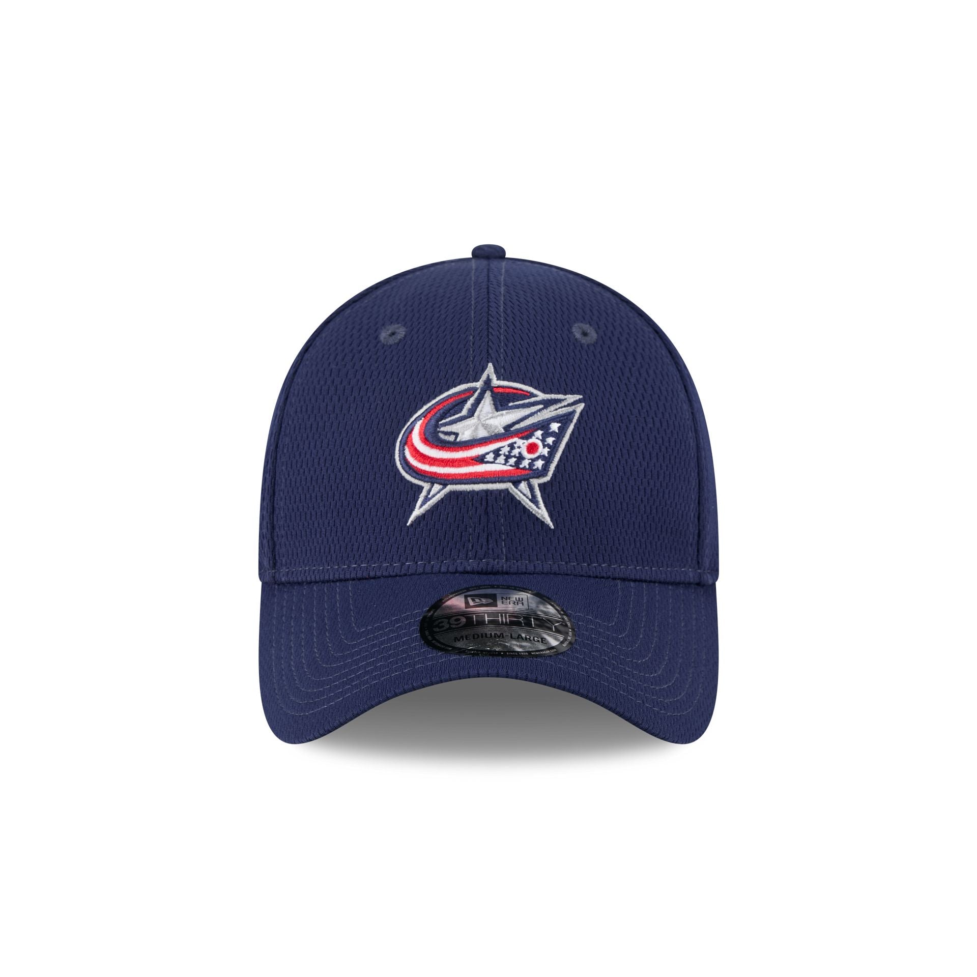 Columbus Blue Jackets Navy 39THIRTY Stretch Fit Hat - Image 2