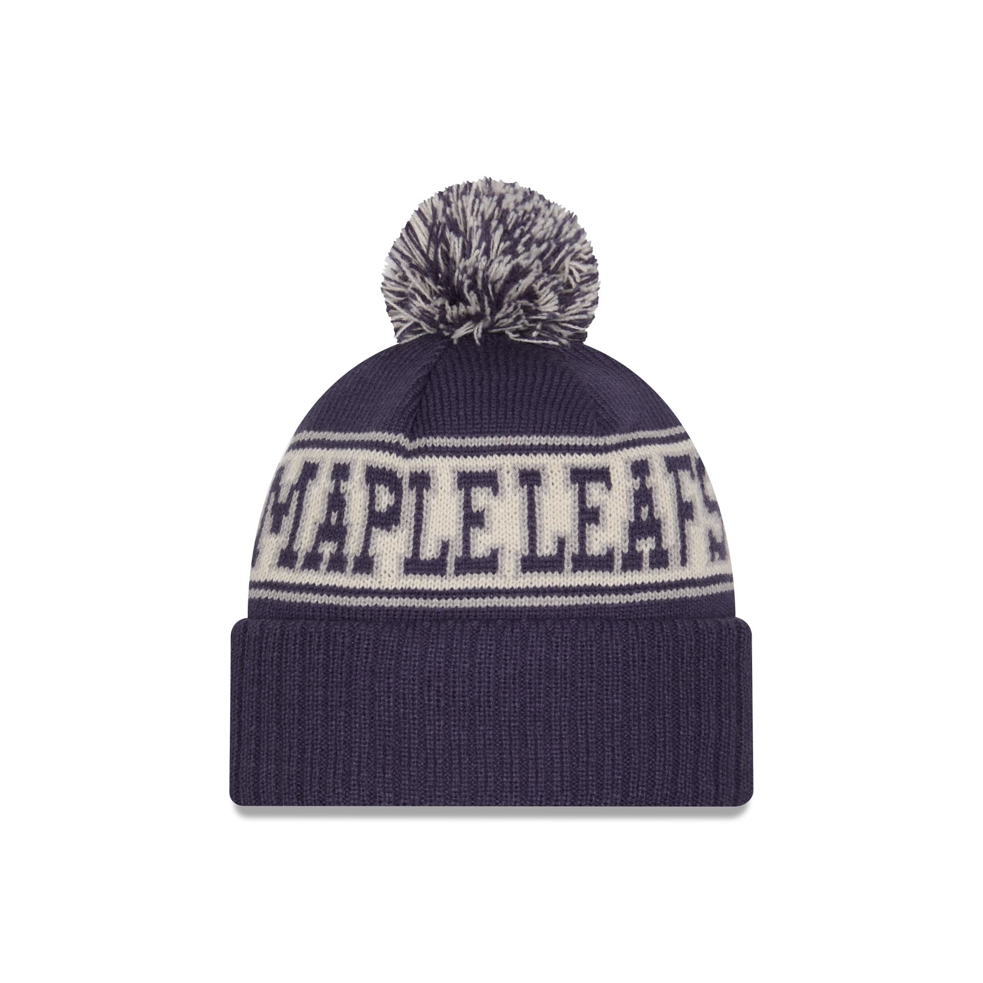 Toronto Maple Leafs Retro Pom Knit Hat - Image 2
