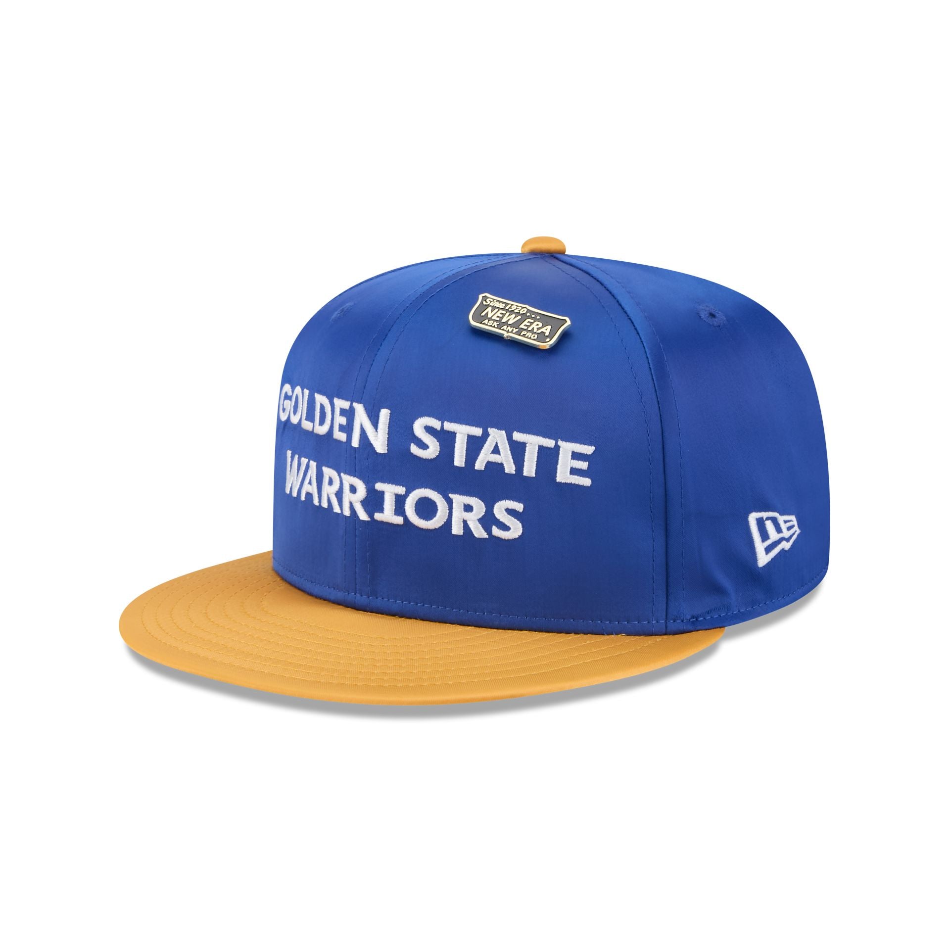 Golden State Warriors Satin Pin 9FIFTY Snapback Hat - Image 3