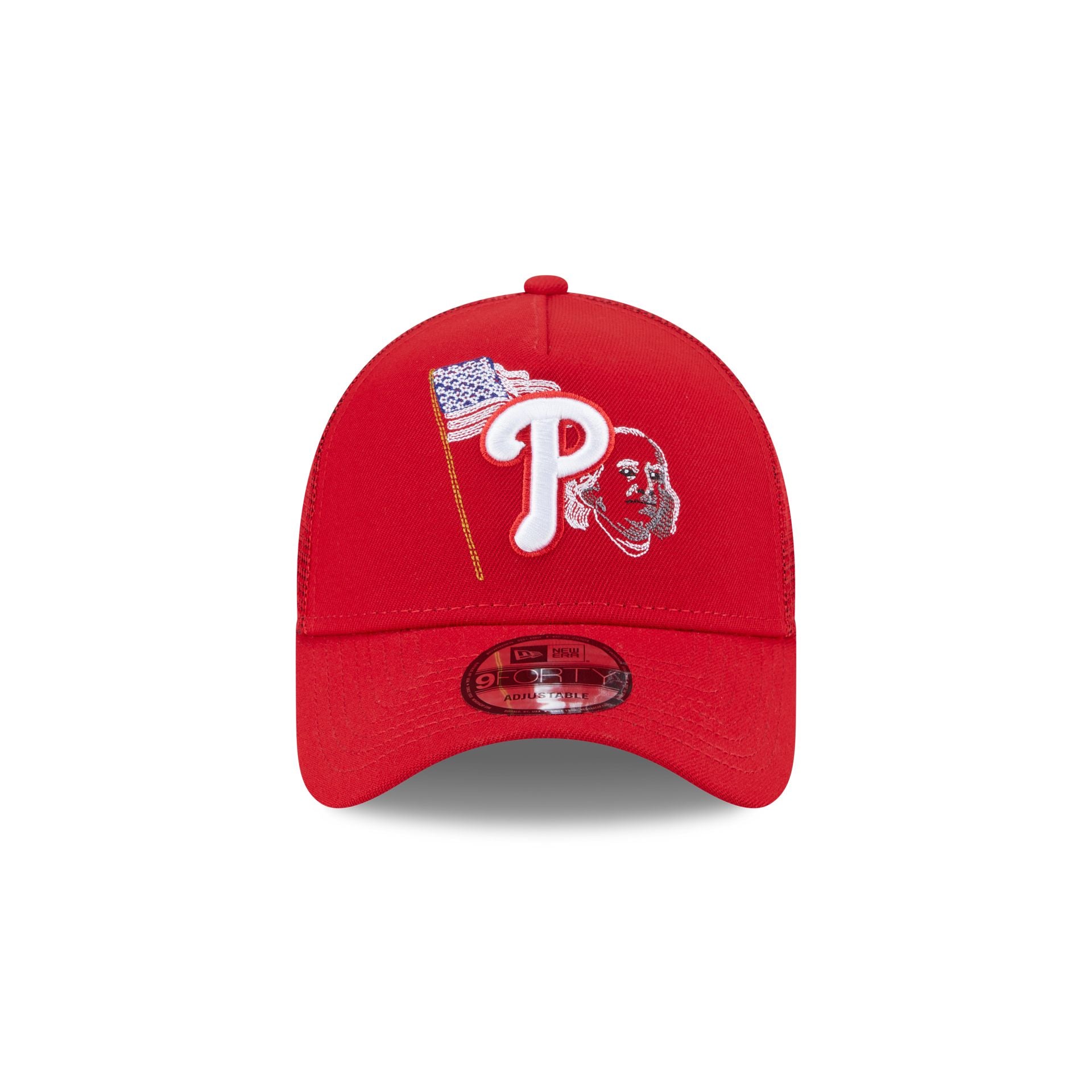 Philadelphia Phillies State Stitch 9FORTY A-Frame Trucker Hat - Image 2