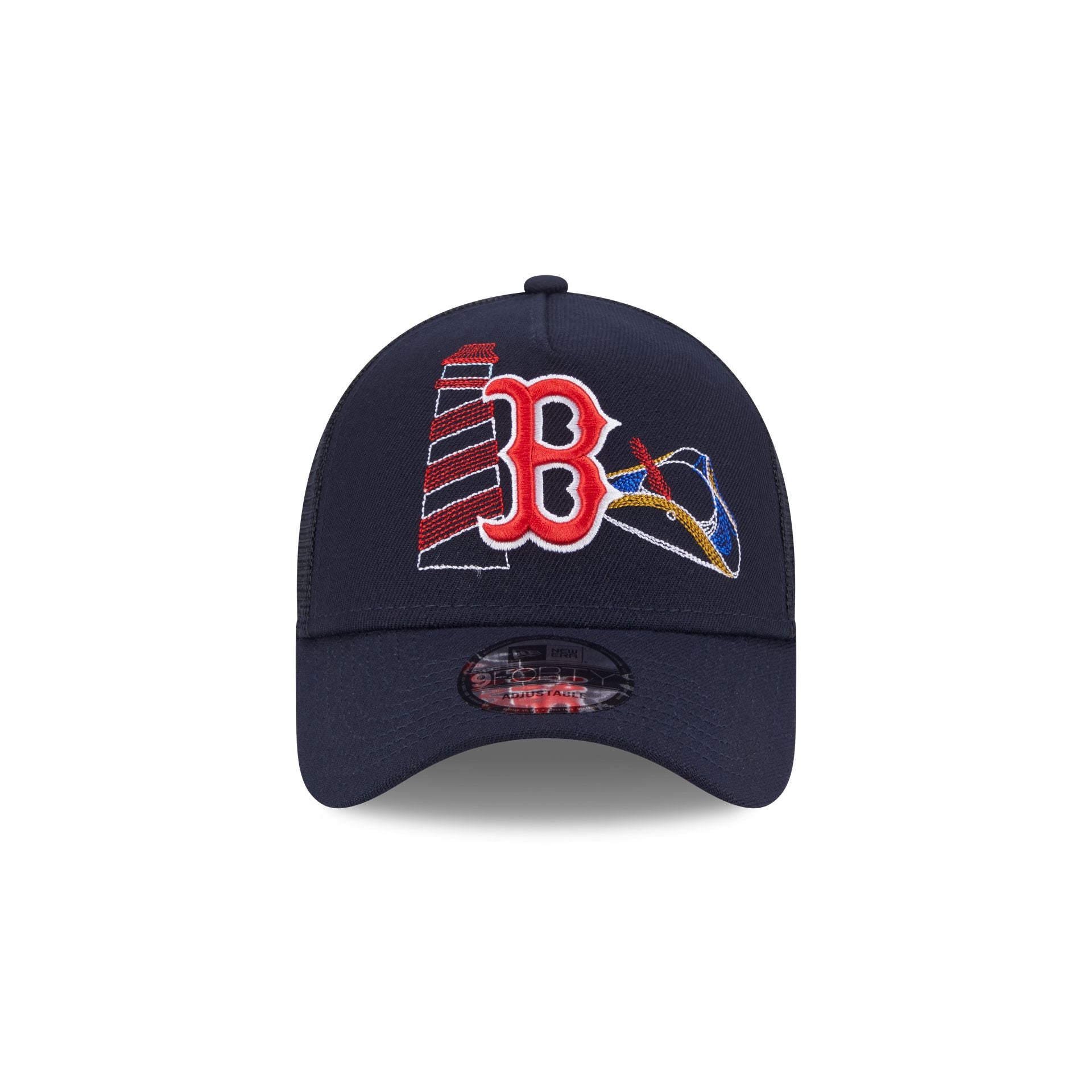Boston Red Sox State Stitch 9FORTY A-Frame Trucker Hat - Image 2