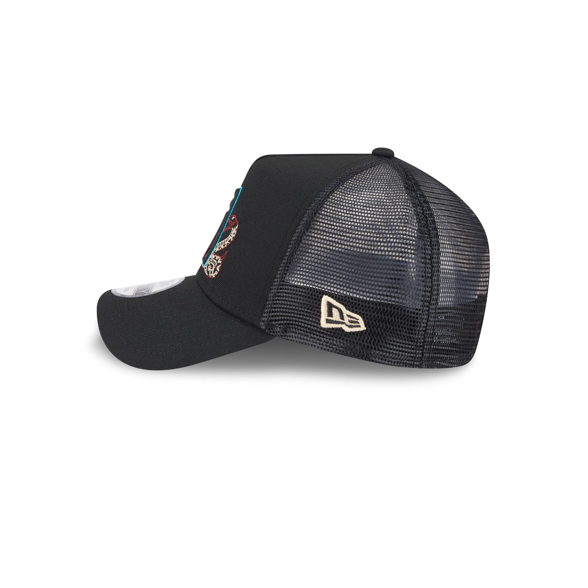 Arizona Diamondbacks State Stitch 9FORTY A-Frame Trucker Hat - Image 4