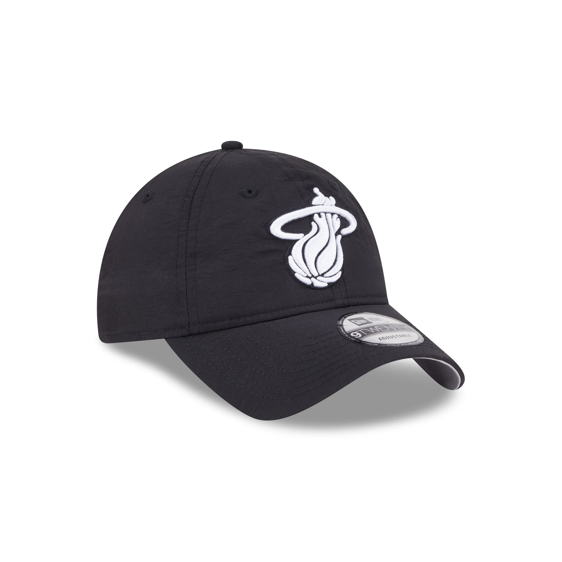 Miami Heat Everyday Nylon Black 9TWENTY Adjustable Hat - Image 3