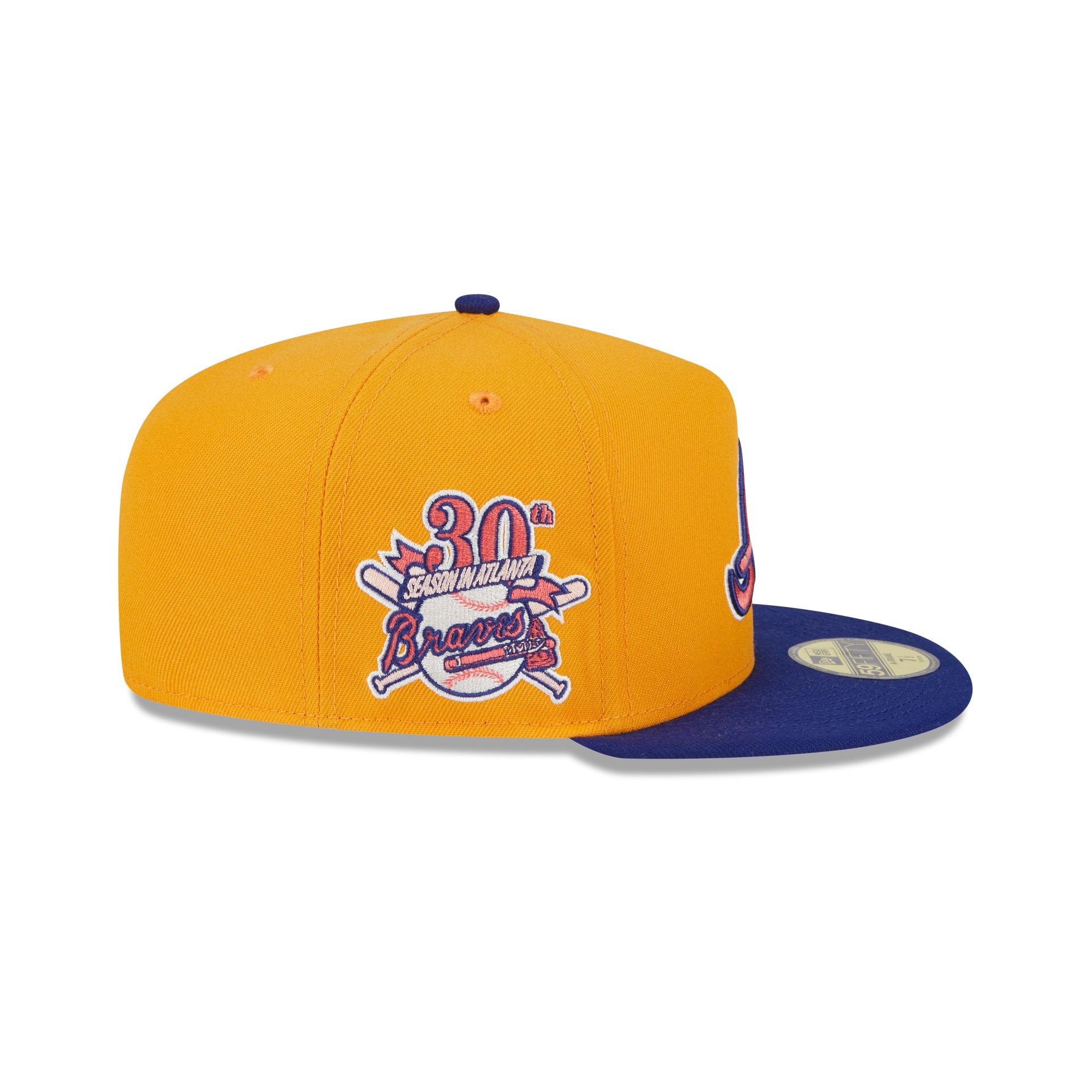 Atlanta Braves Gold 59FIFTY A-Frame Fitted Hat - Image 4