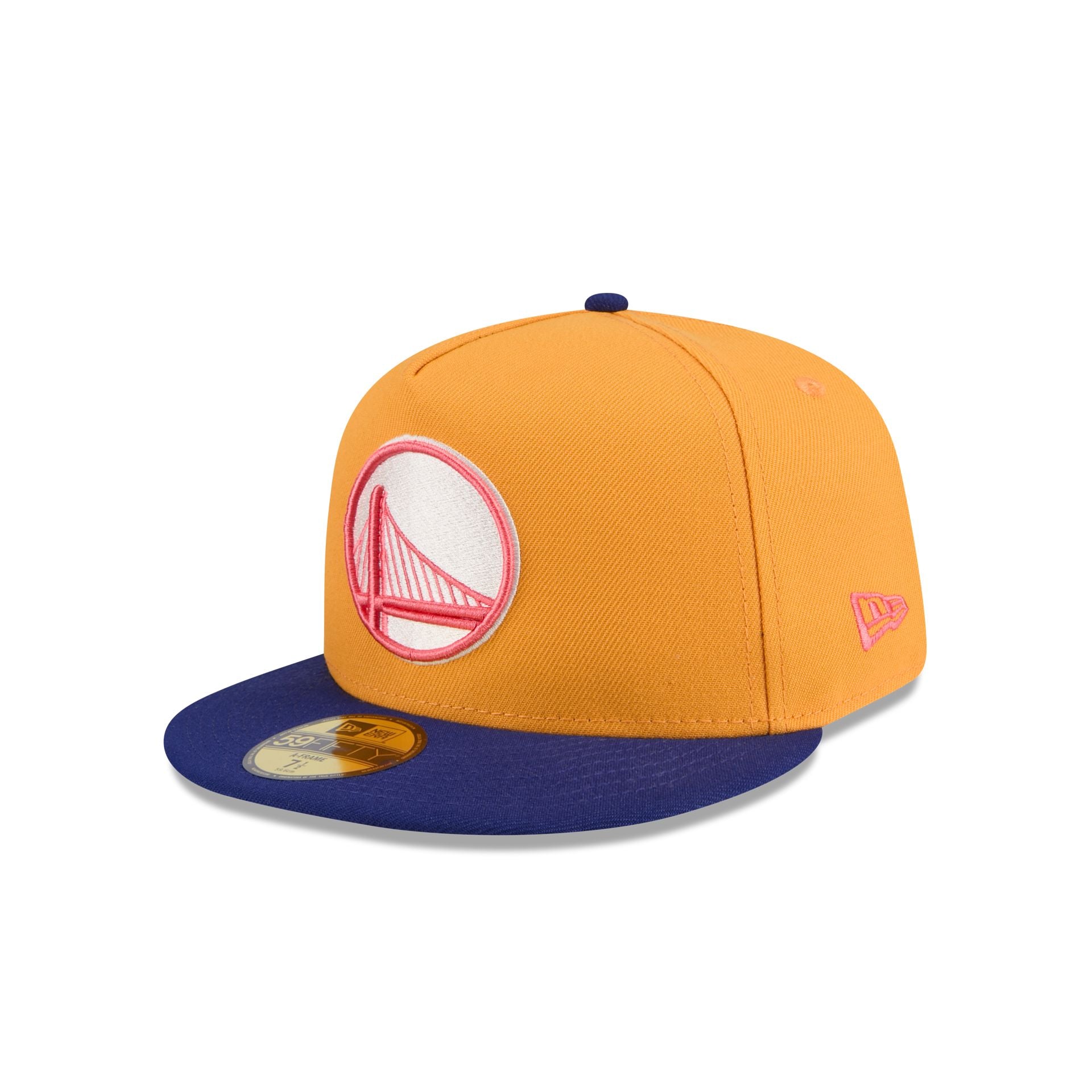 Golden State Warriors Gold 59FIFTY A-Frame Fitted Hat - Image 3