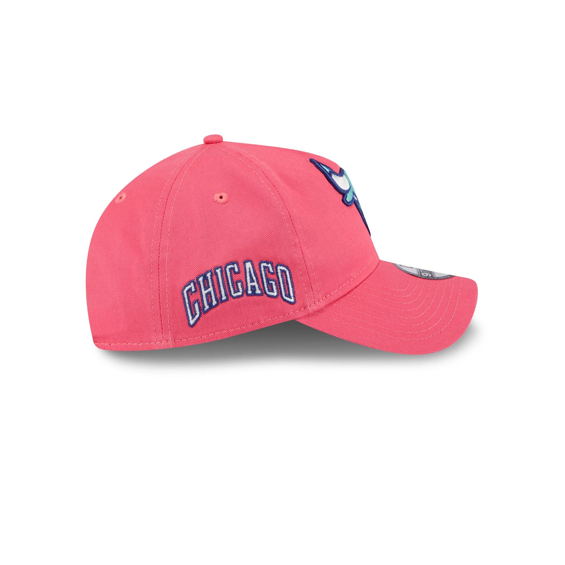 Chicago Bulls Coral 9TWENTY A-Frame Adjustable Hat - Image 4
