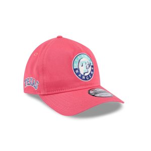 Texas Rangers Coral 9TWENTY A-Frame Adjustable Hat