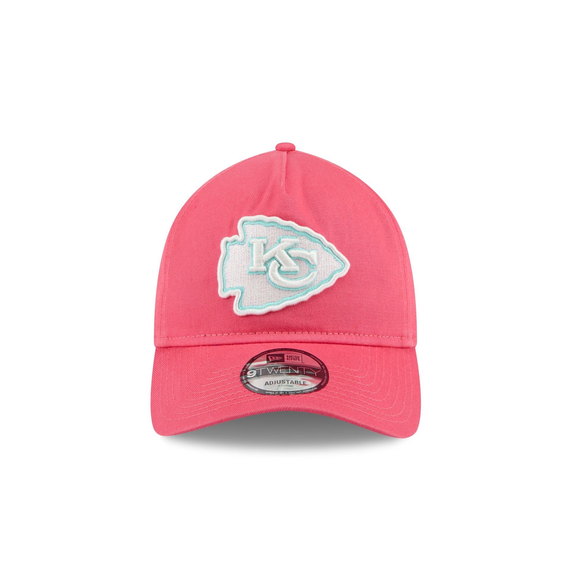 Kansas City Chiefs Coral 9TWENTY A-Frame Adjustable Hat - Image 2