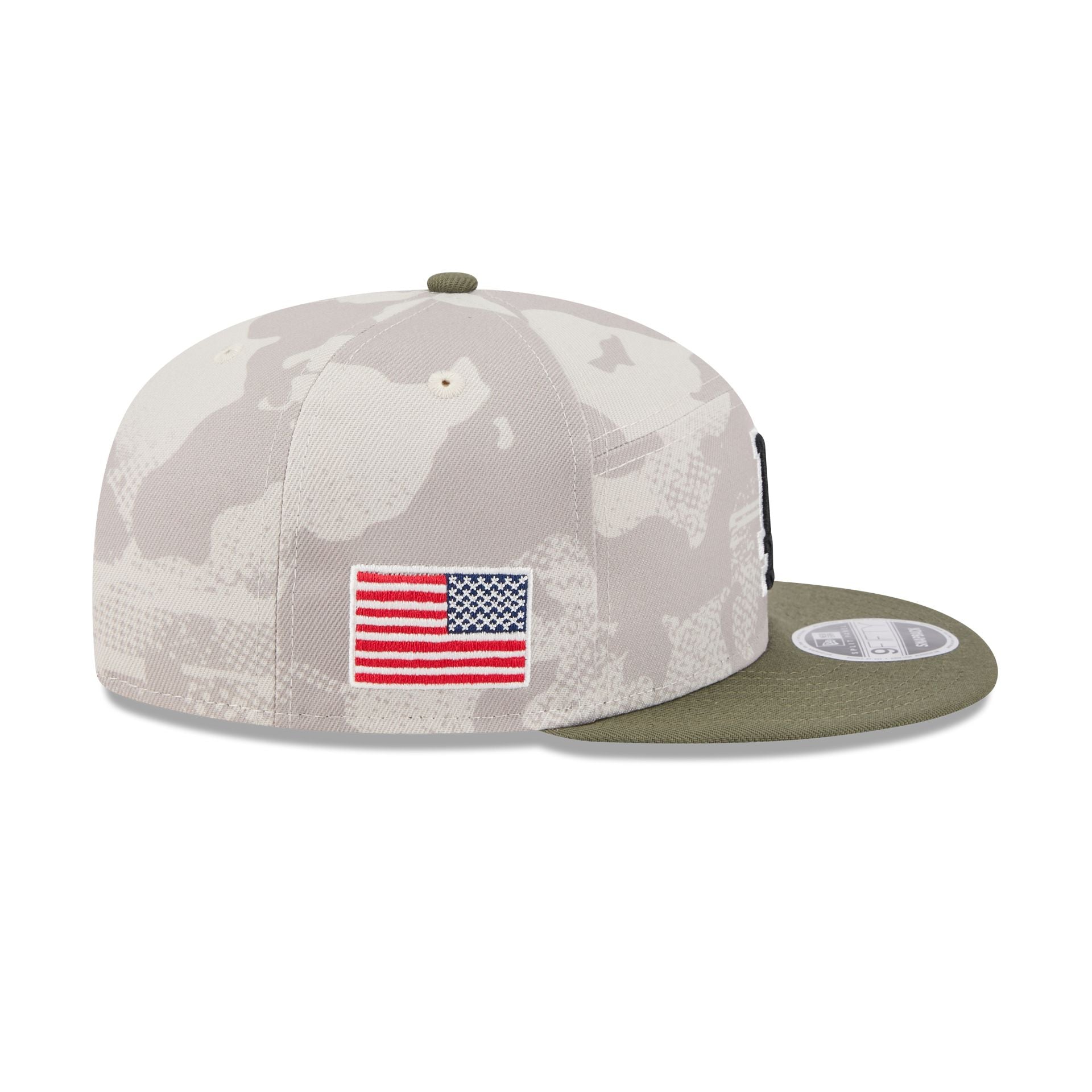 Los Angeles Dodgers Armed Forces Day 2025 Split Panel 9FIFTY Snapback Hat - Image 4