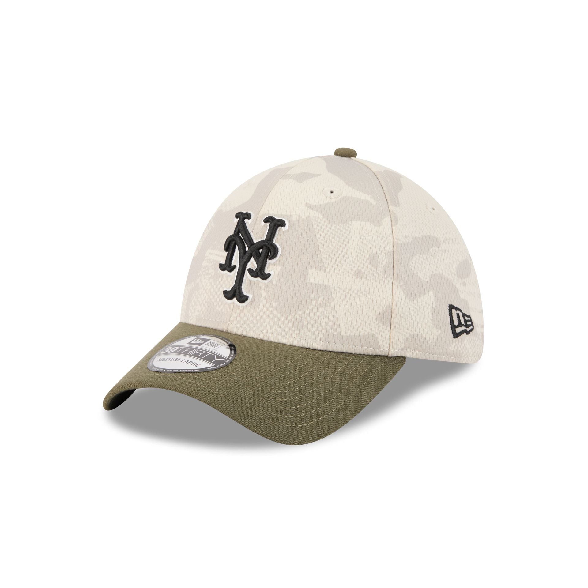 New York Mets Armed Forces Day 2025 39THIRTY Stretch Fit Hat - Image 3