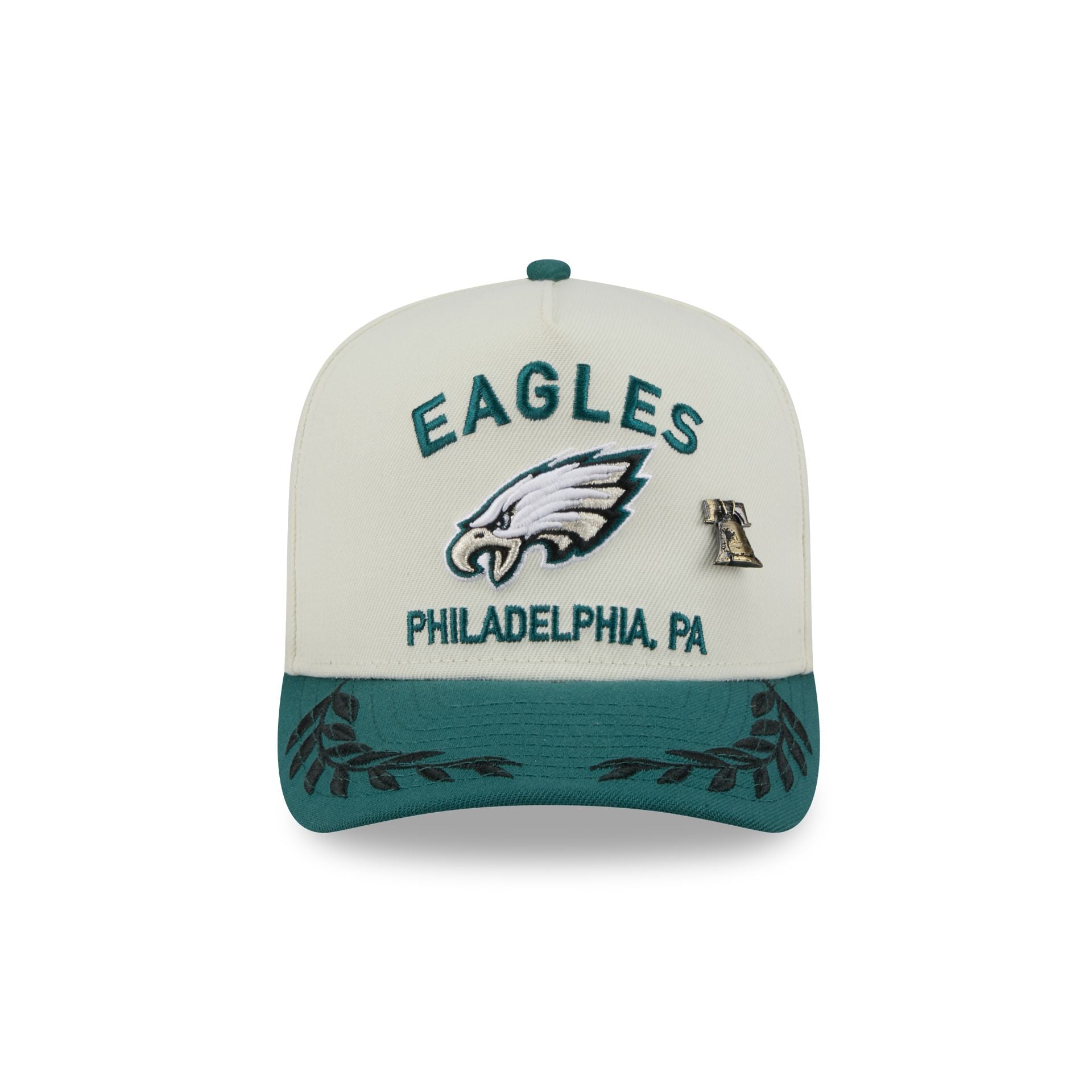 Philadelphia Eagles 2025 Draft Chrome White 59FIFTY A-Frame Fitted Hat - Image 2