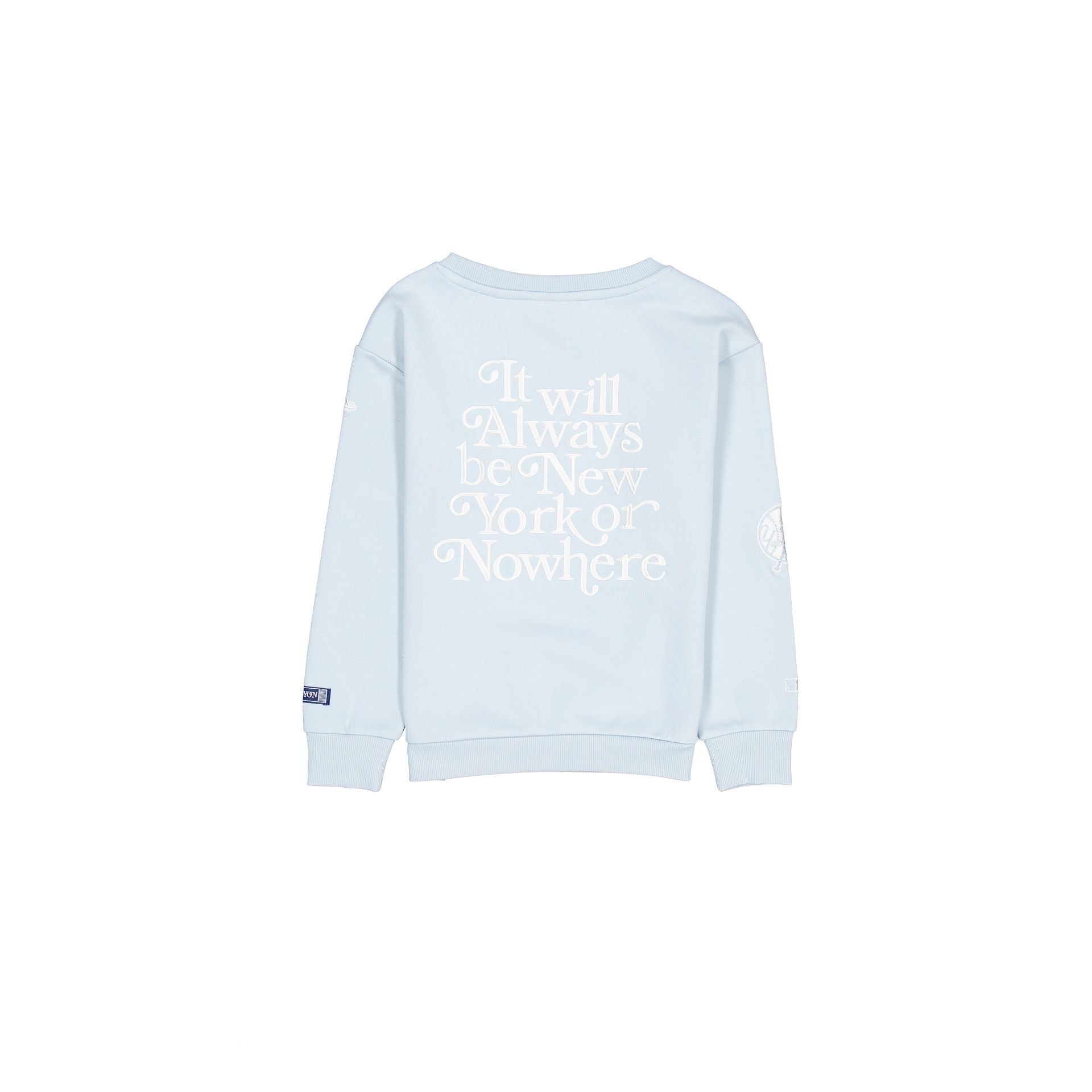 New York or Nowhere x New York Yankees Blue Youth Crewneck - Image 2