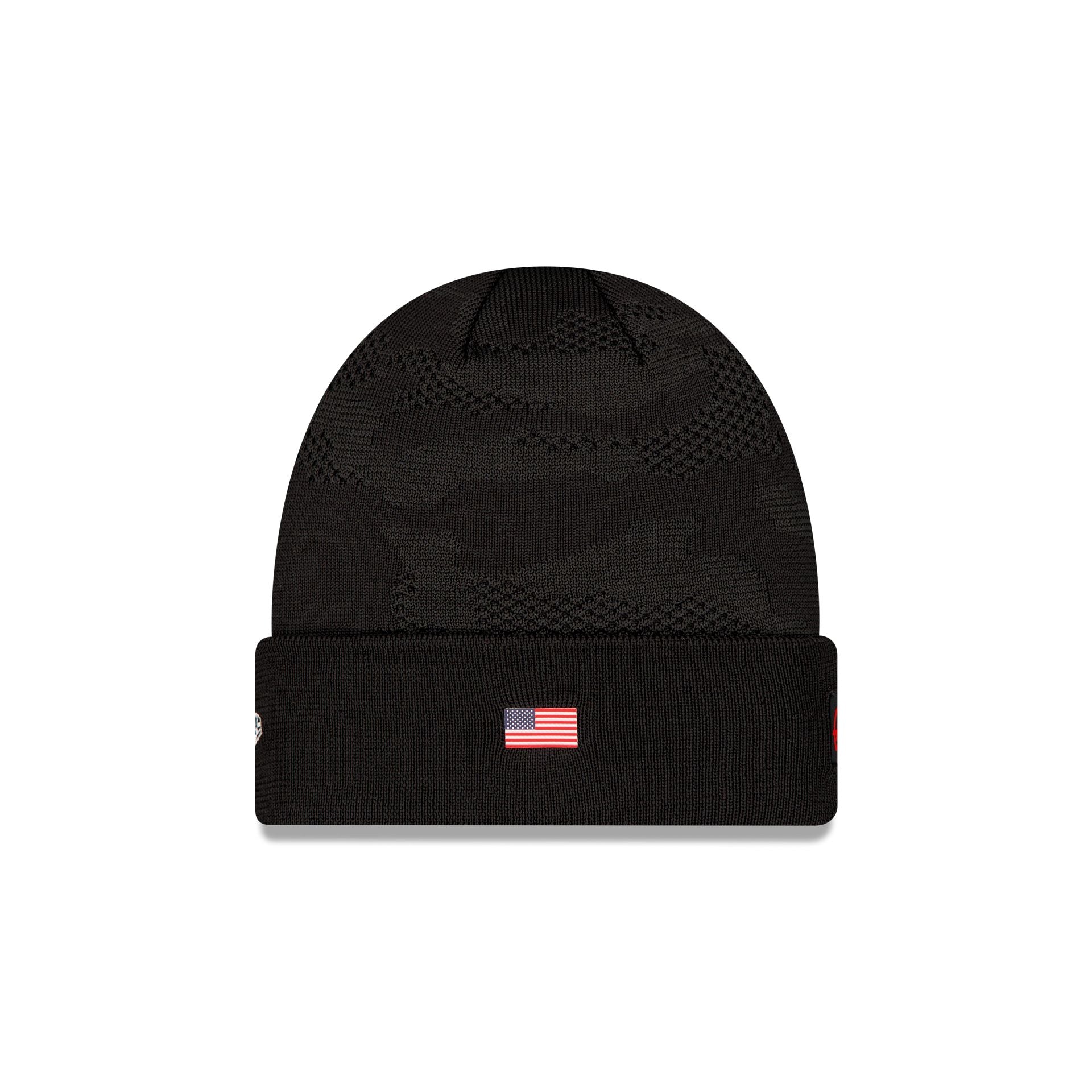 MoneyGram Haas F1 Team Camo Cuff Knit Beanie - Image 2