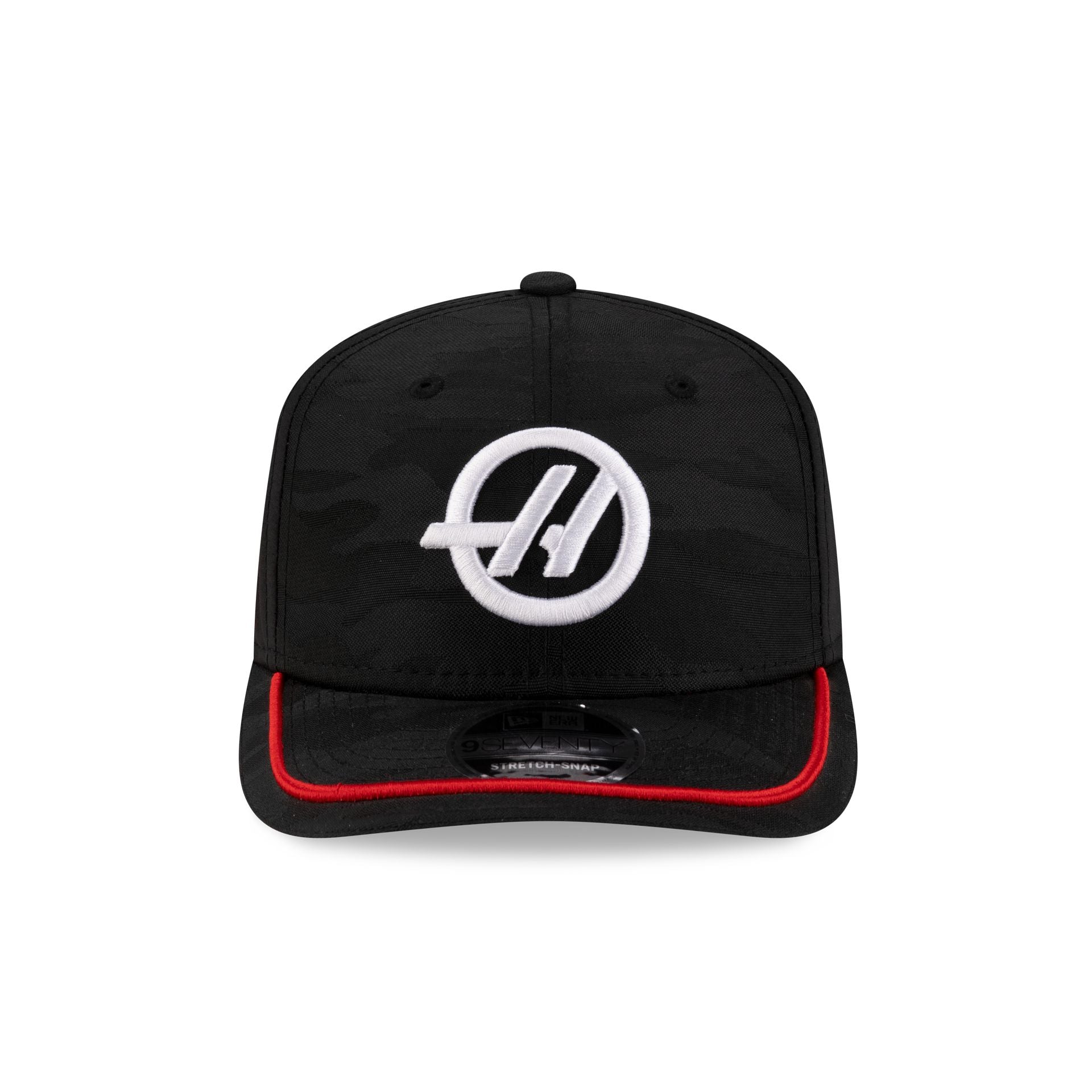 MoneyGram Haas F1 Team Black Camo 9SEVENTY Stretch-Snap Hat - Image 2