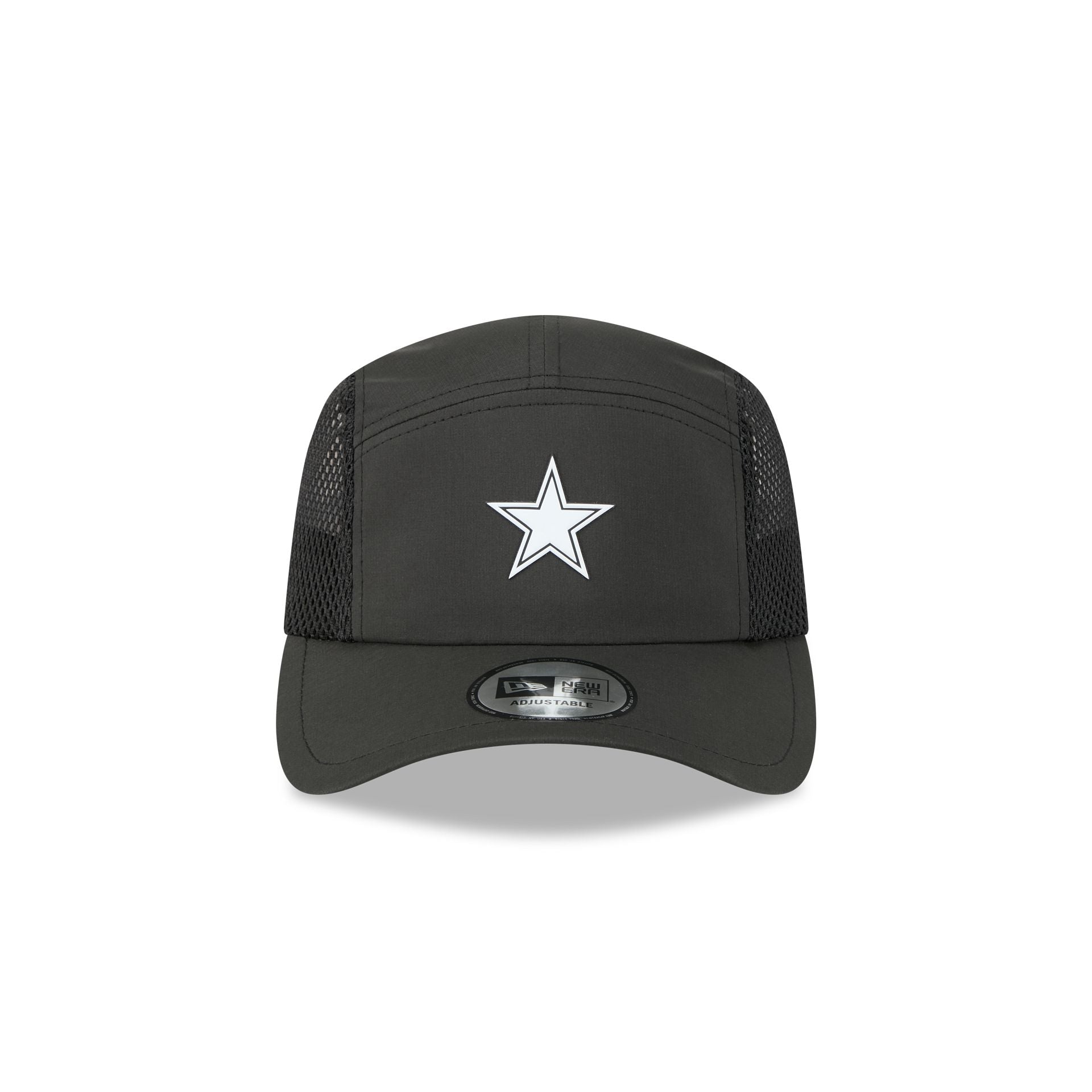 Dallas Cowboys Black Poly Runner Adjustable Hat - Image 2