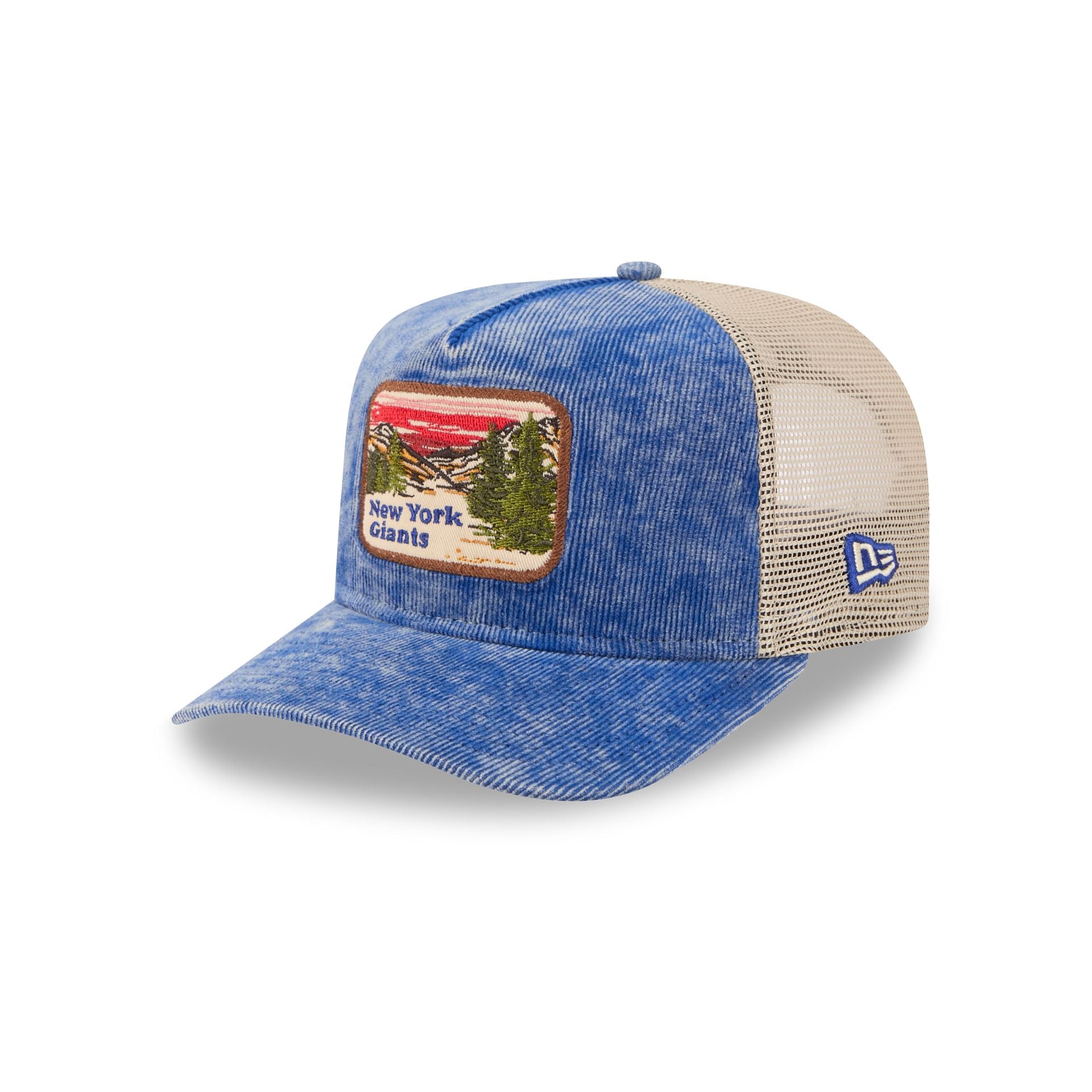 New York Giants Vintage Landscape 9FIFTY A-Frame Trucker Hat - Image 3
