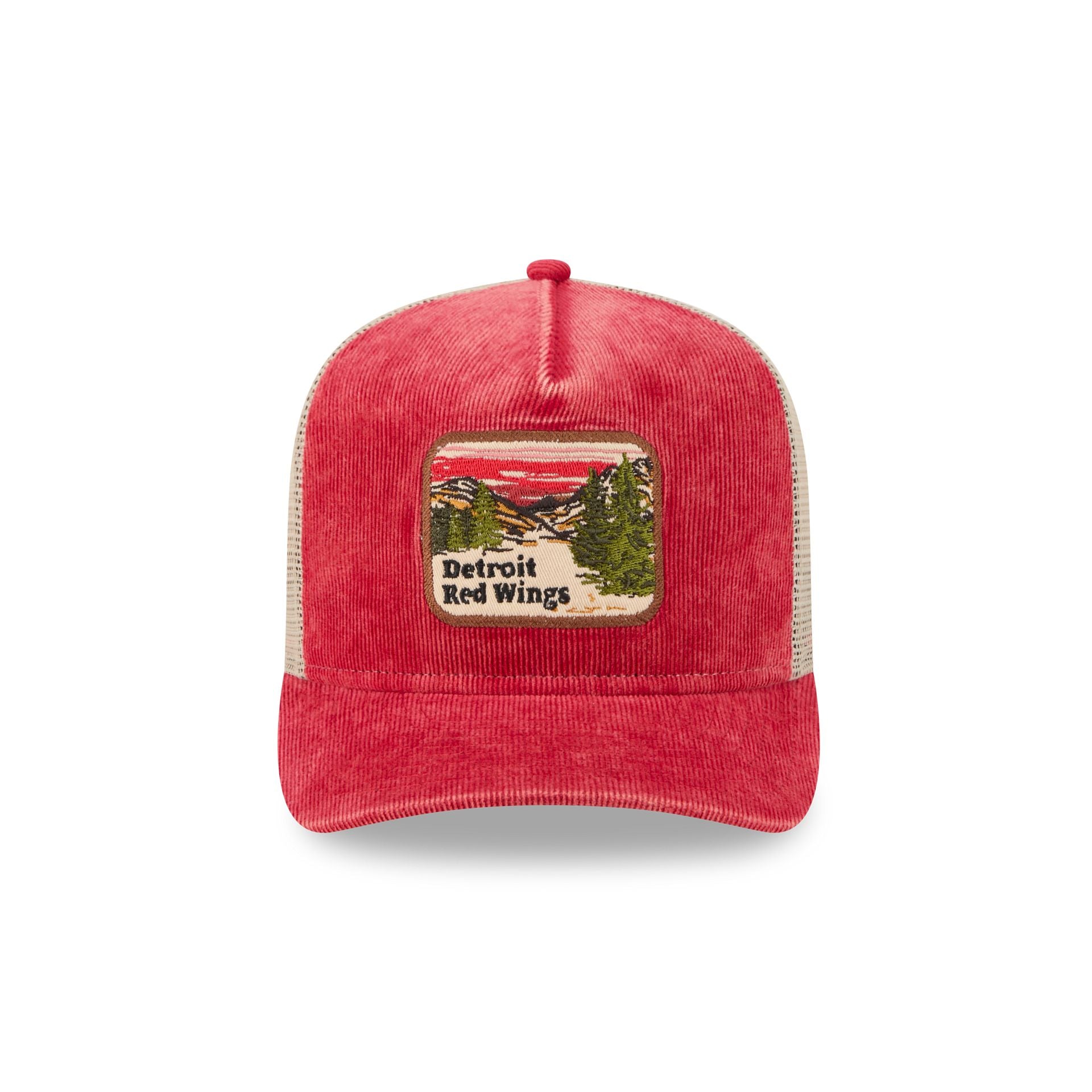 Detroit Red Wings Vintage Landscape 9FIFTY A-Frame Trucker Hat - Image 2