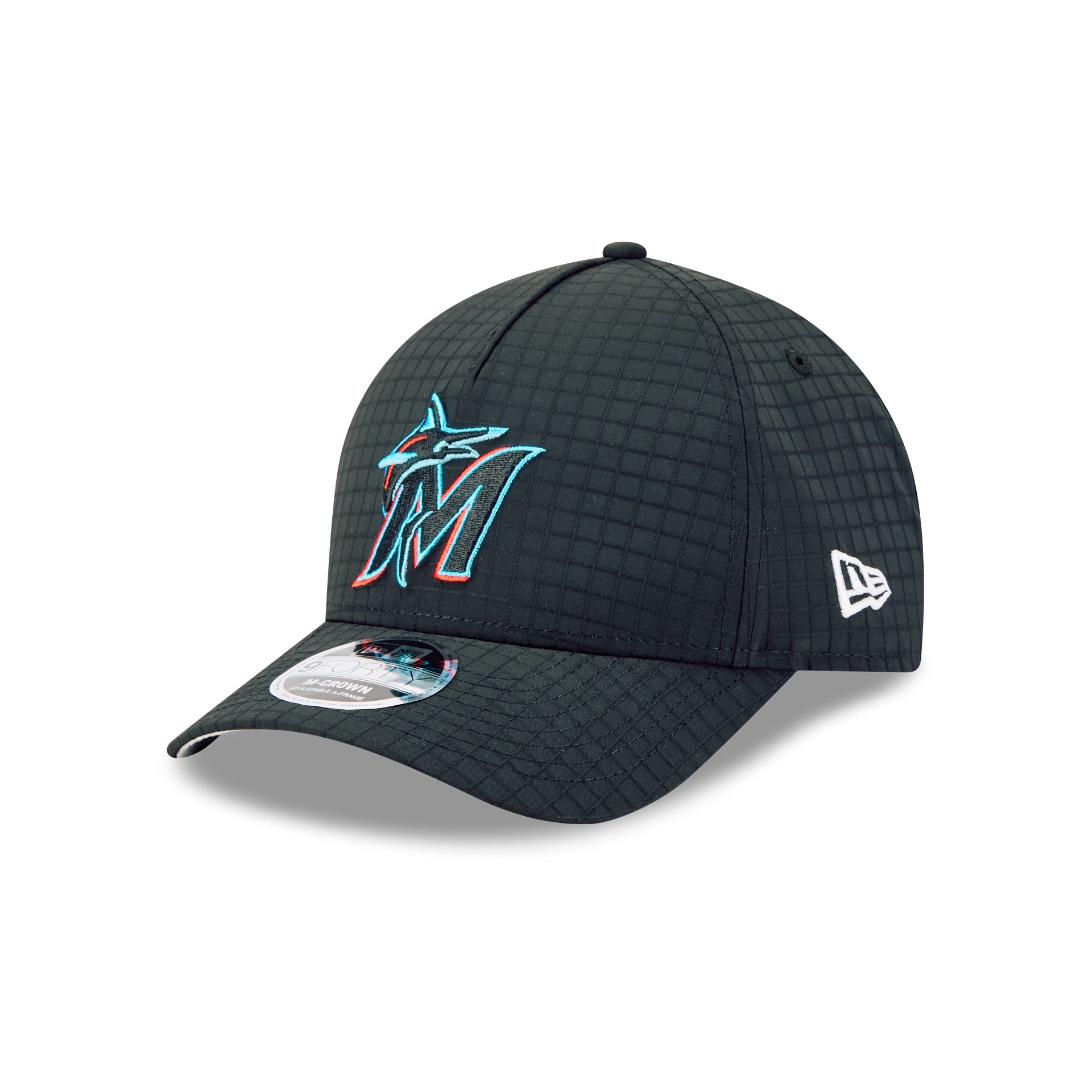 Miami Marlins Ripstop 9FORTY M-Crown A-Frame Snapback Hat