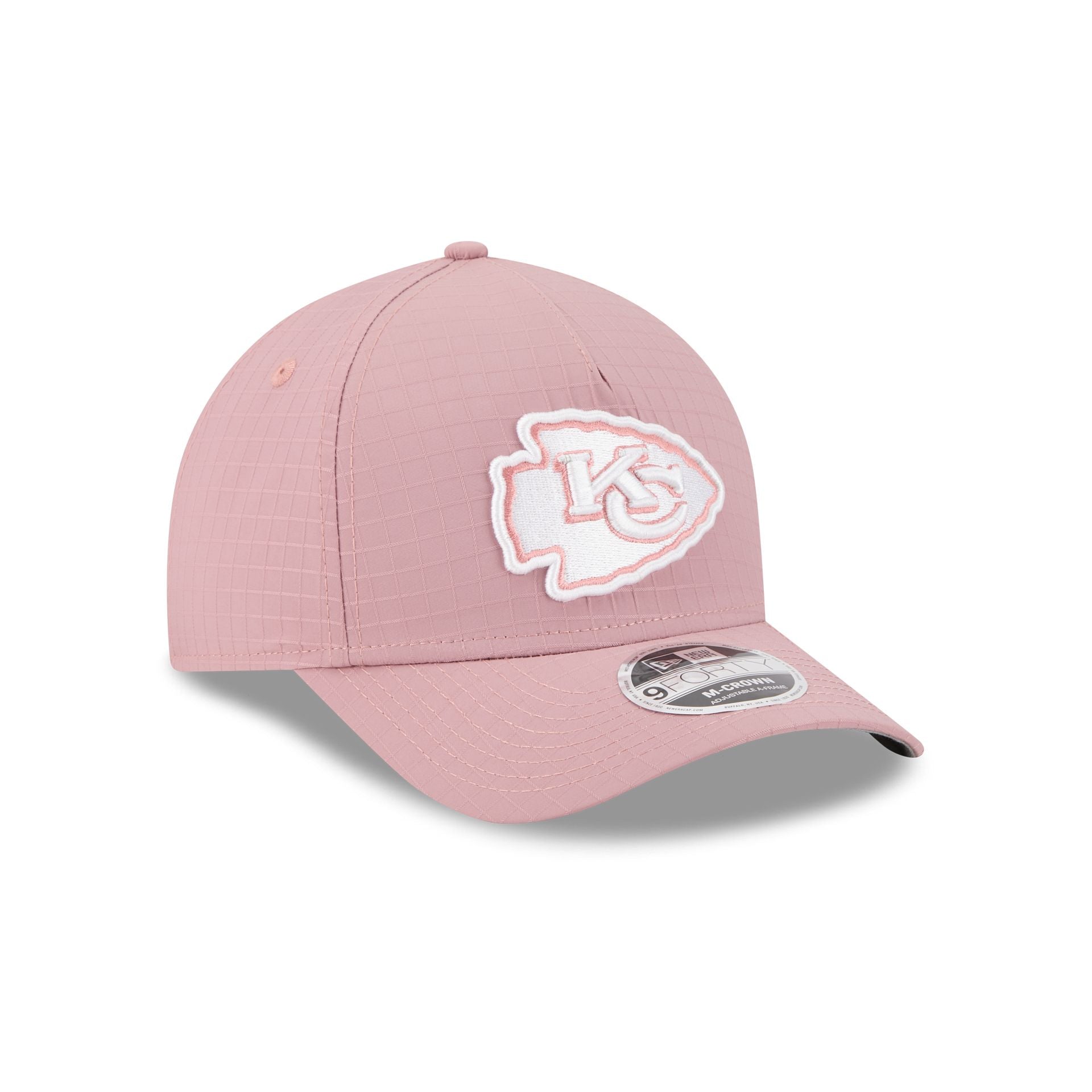 Kansas City Chiefs Pink Ripstop 9FORTY M-Crown A-Frame Snapback Hat - Image 3