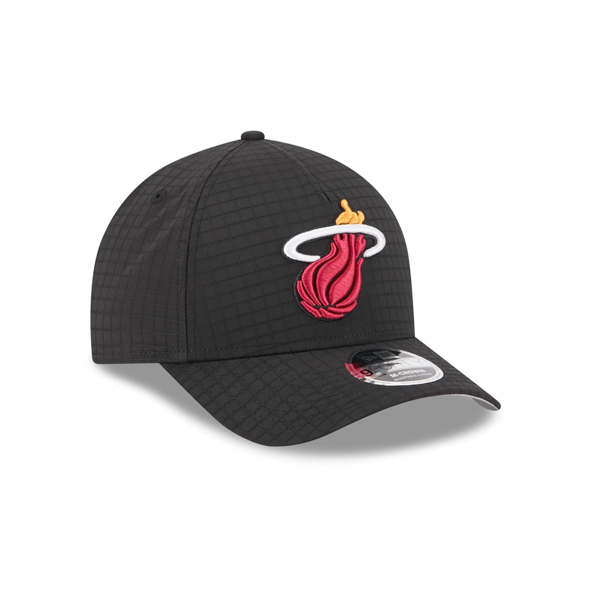 Miami Heat Ripstop 9FORTY M-Crown A-Frame Snapback Hat - Image 3