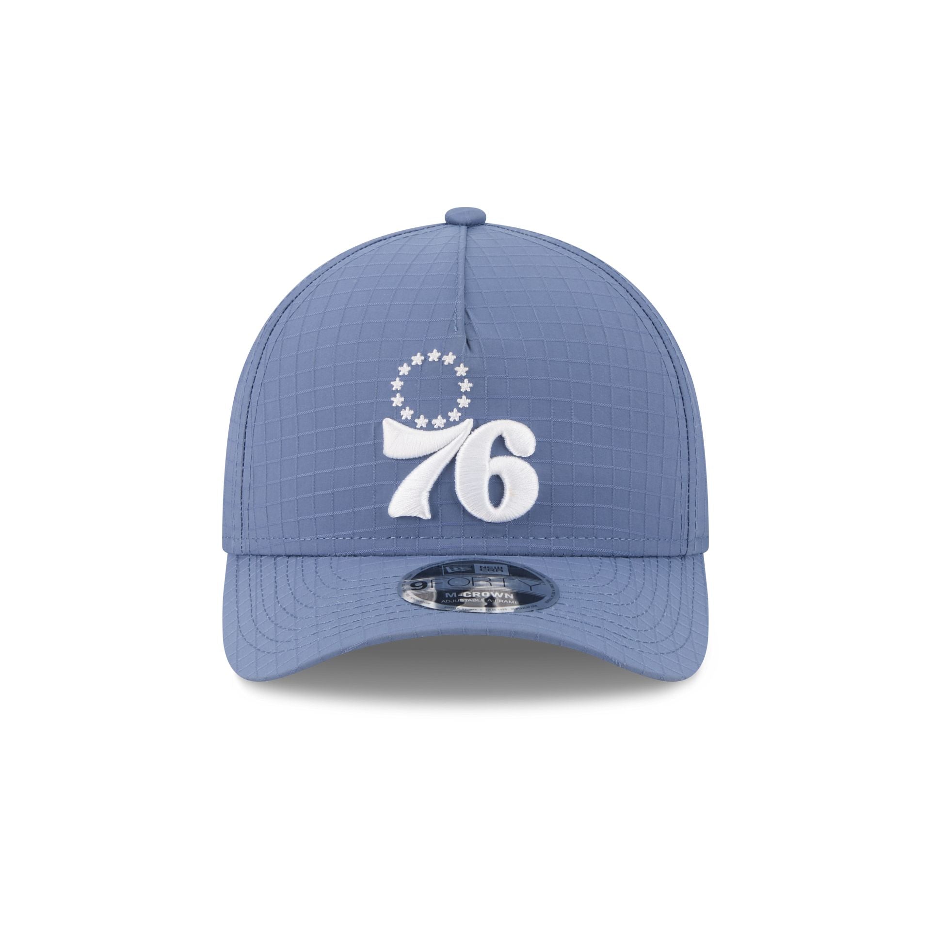 Philadelphia 76ers Blue Ripstop 9FORTY M-Crown A-Frame Snapback Hat - Image 2
