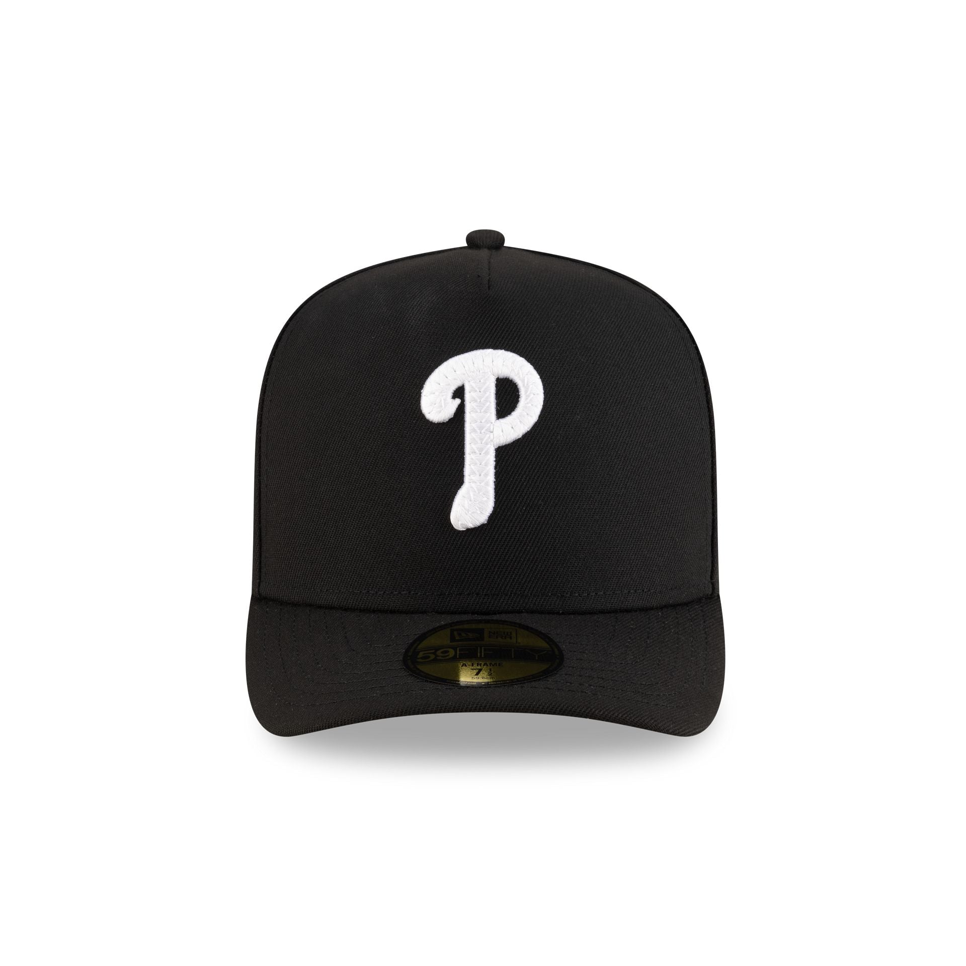 Philadelphia Phillies Black Script Safety Pin 59FIFTY A-Frame Fitted Hat - Image 2