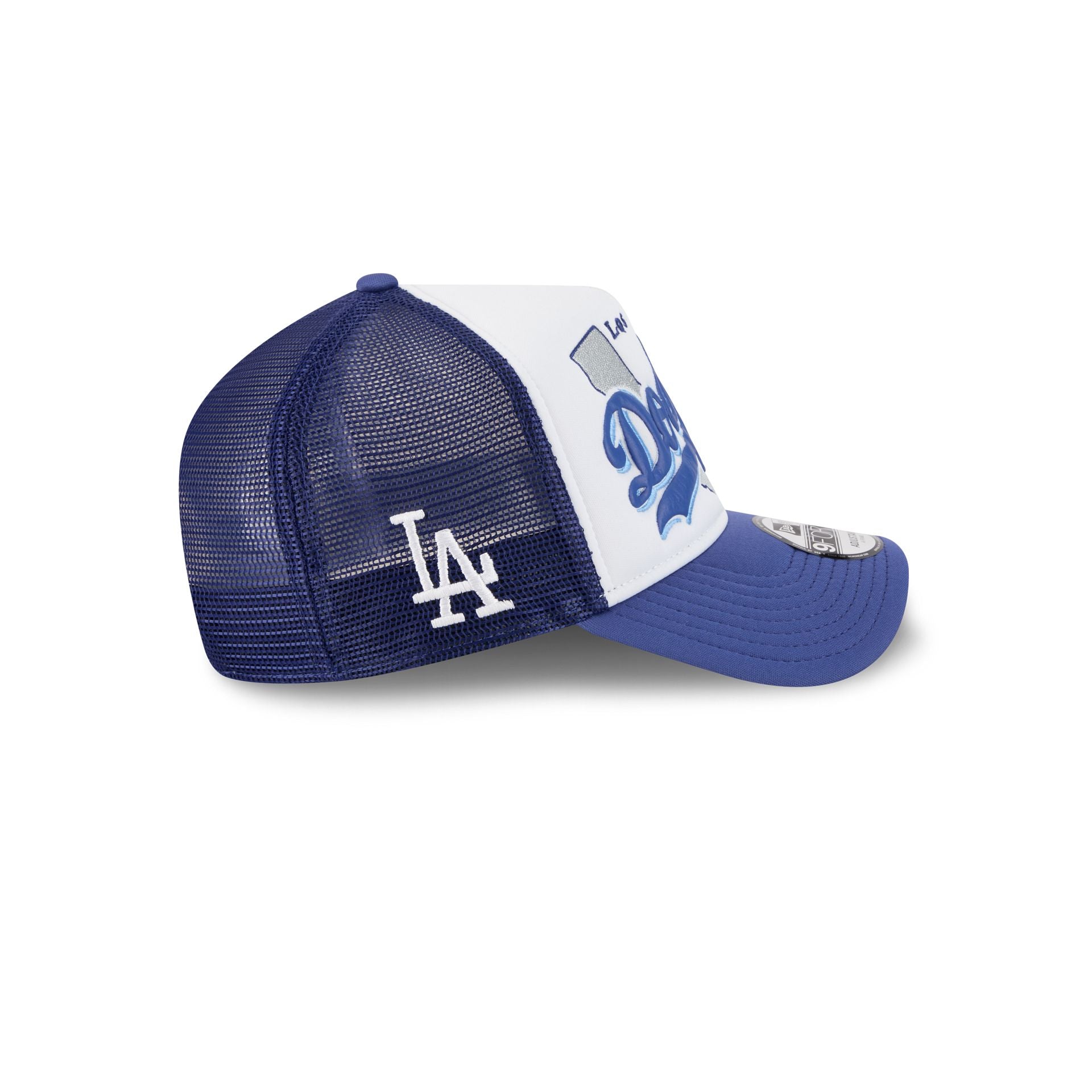 Los Angeles Dodgers State Flower 9FORTY A-Frame Trucker Hat - Image 4