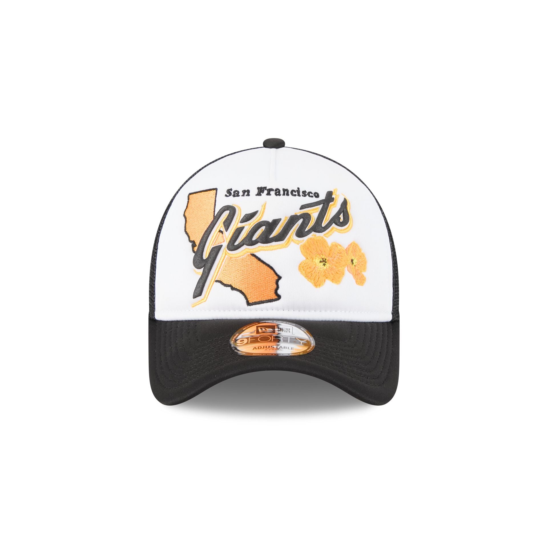 San Francisco Giants State Flower 9FORTY A-Frame Trucker Hat - Image 2